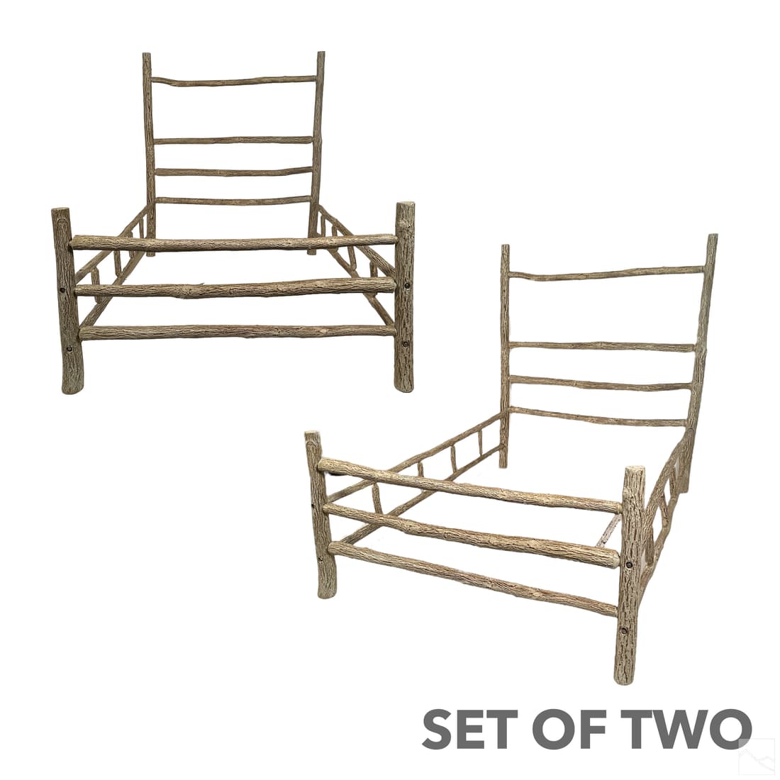 Prairie School Style Rustic Full Sized Bed Frames (1 of 5)