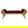 Maitland Smith Hollywood Regency Upholstered Bench
