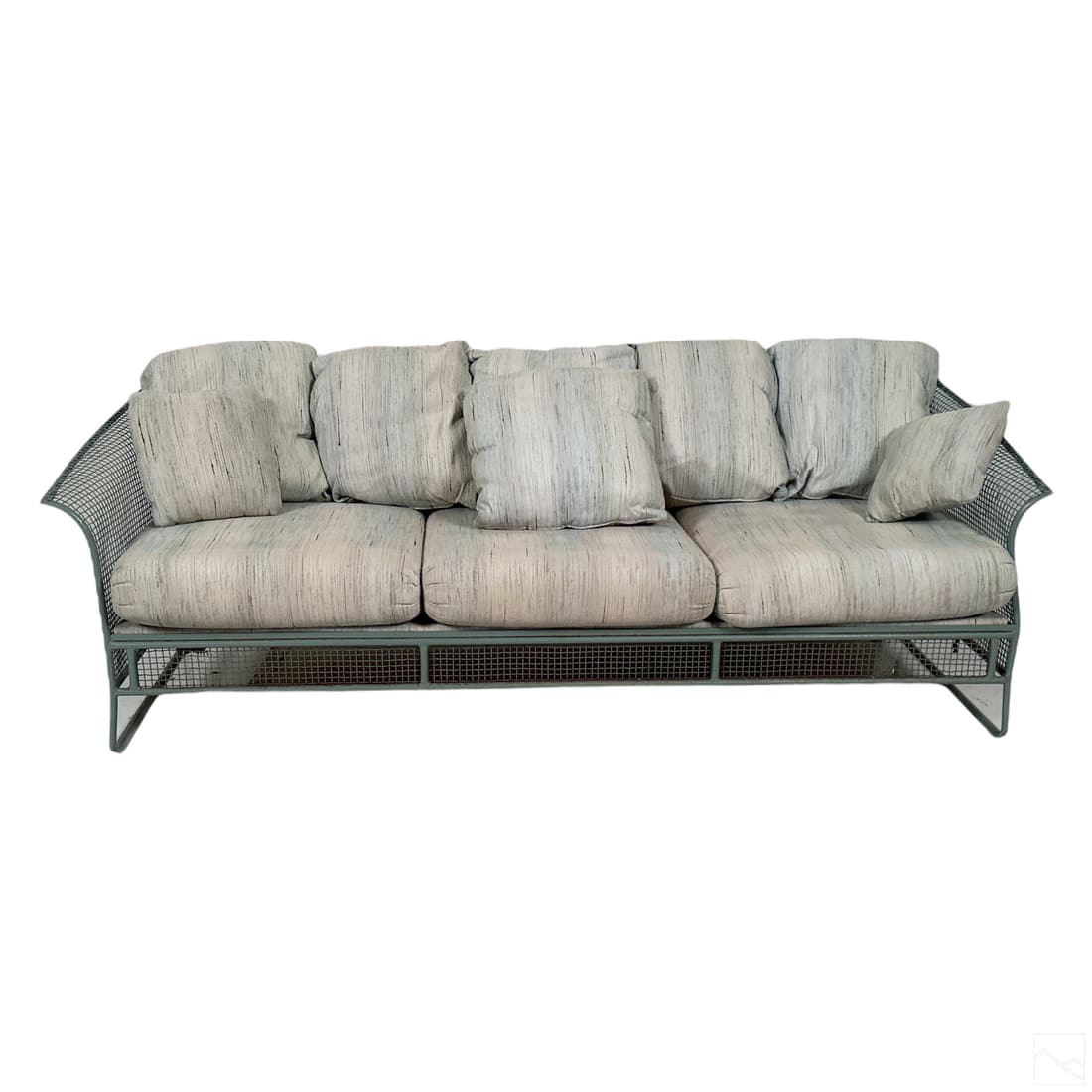 Woodard Wire Mesh Outdoor Patio 3 Seat Sofa Couch (1 of 5)