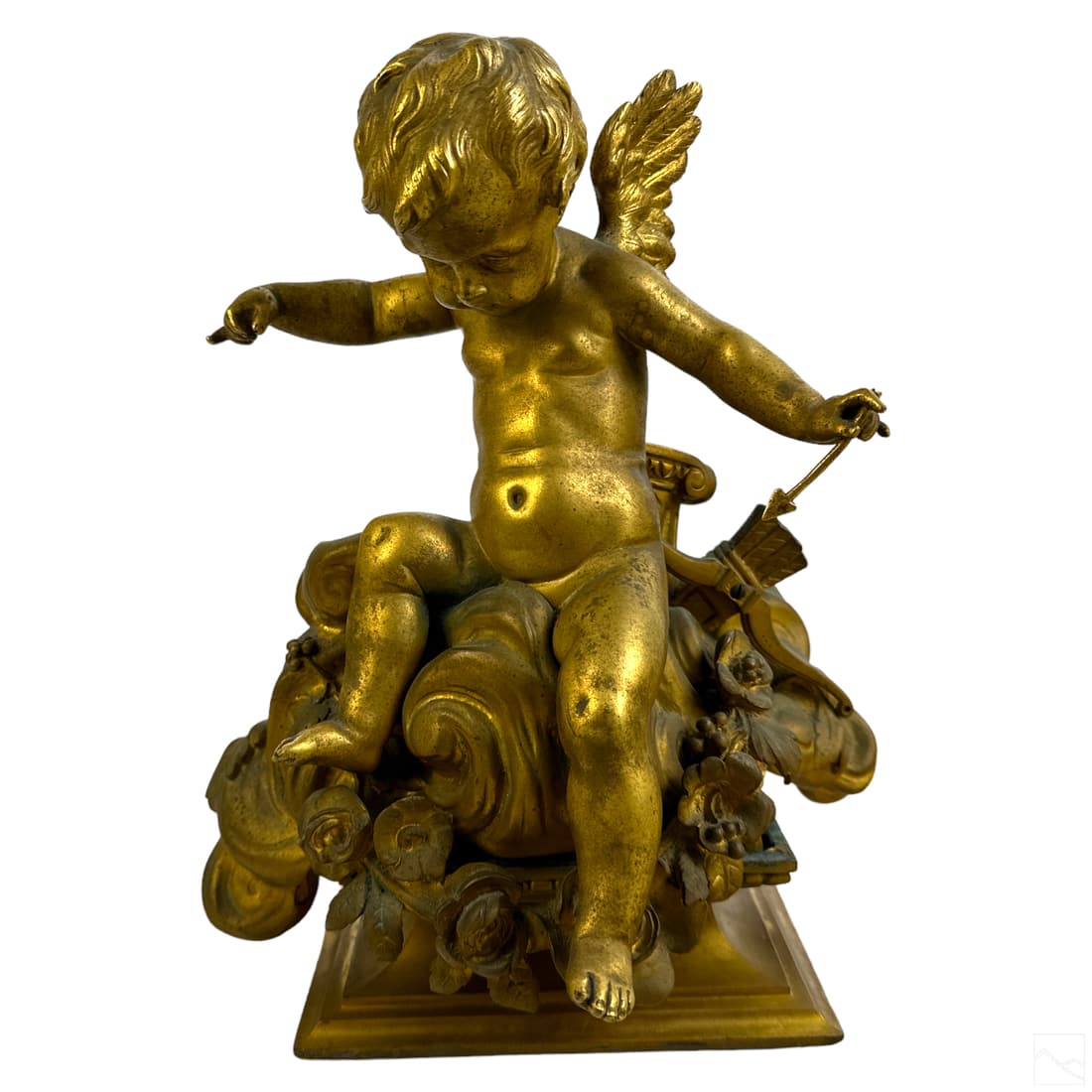 Neoclassical French Bronze Cupid Cherub Sculpture (1 of 5)