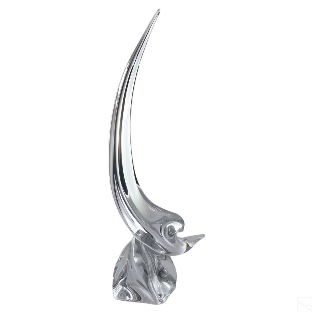 Daum French Crystal FRERES Dolphin Ocean Sculpture (1 of 7)