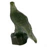 Daum Crystal Green Pate de Verre Eagle Sculpture
