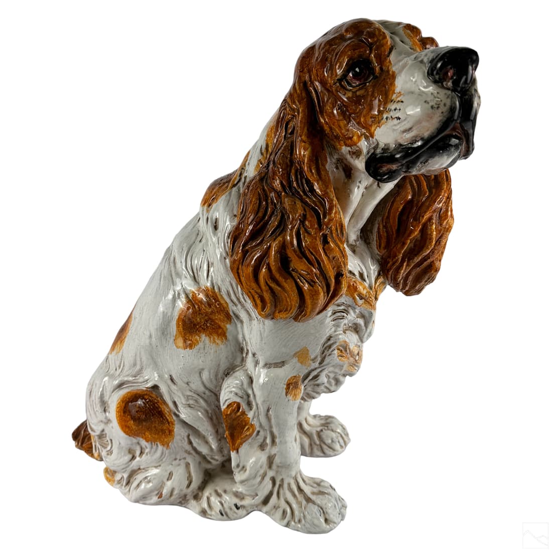 Italian Hollywood Regency Terracotta Dog Sculpture (1 of 5)