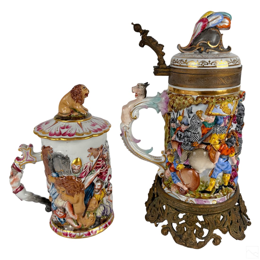 Capodimonte Italian Porcelain Mug Stein ESTATE LOT (1 of 5)