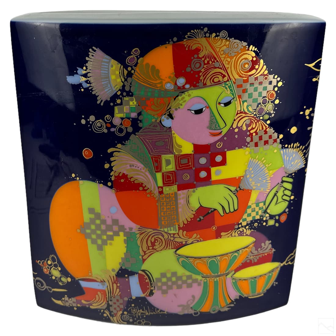 Rosenthal Bjorn Wiinblad Modernist Porcelain Vase (1 of 8)