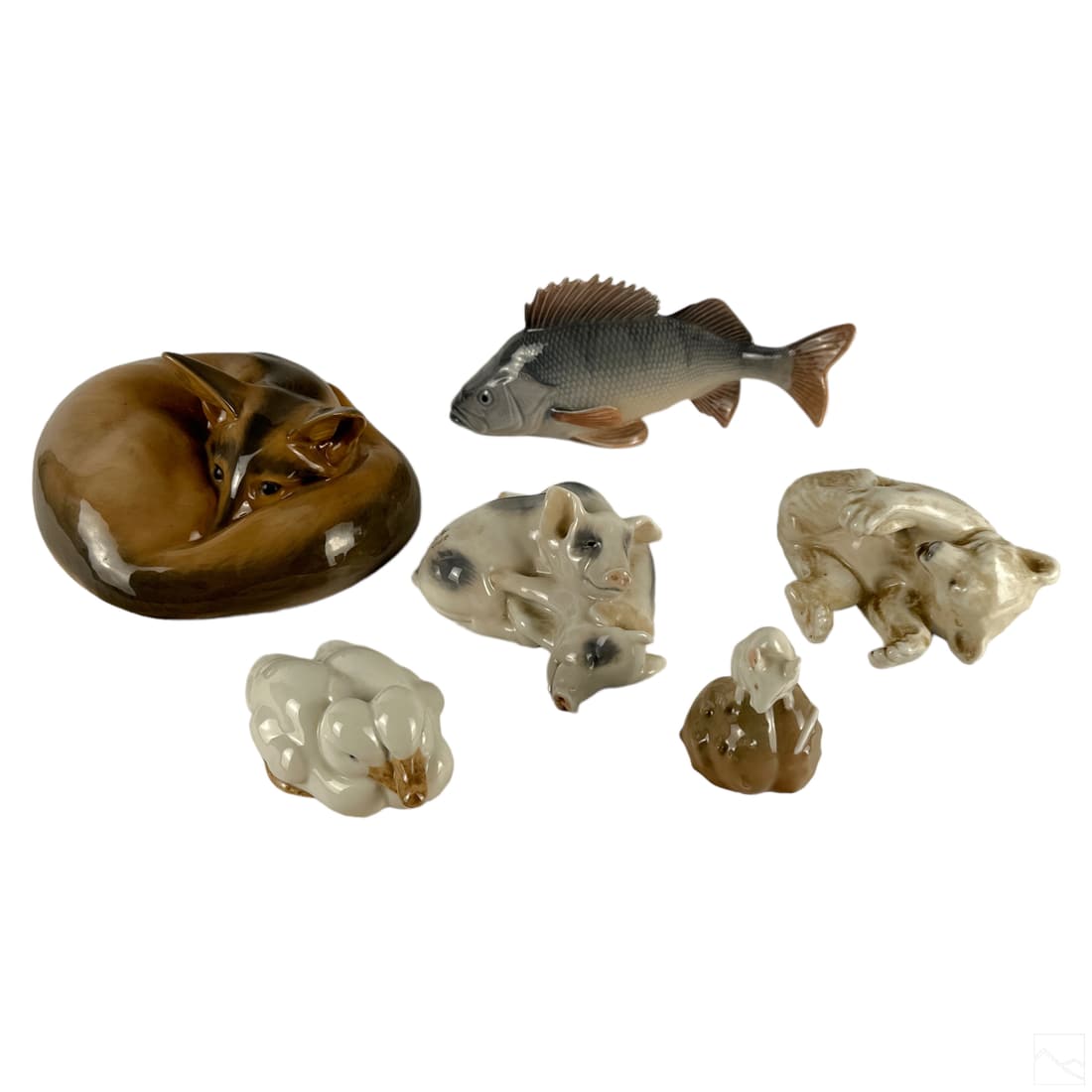 Royal Copenhagen Danish Porcelain Figurine 6pc LOT (1 of 7)