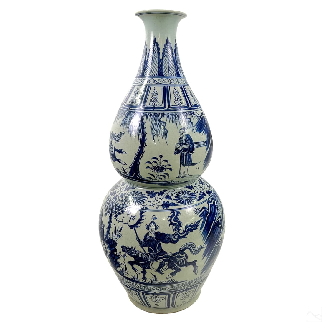 Chinese Porcelain Double Gourd Palace Floor Vase (1 of 7)