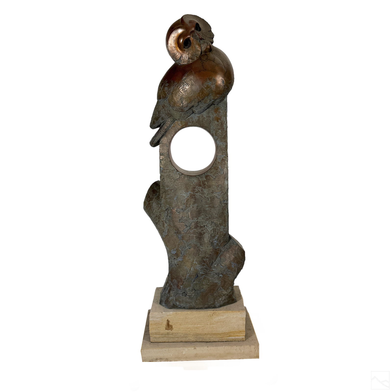 Tim Cherry b.1965 Modernist Bronze Owl Sculpture (1 of 6)