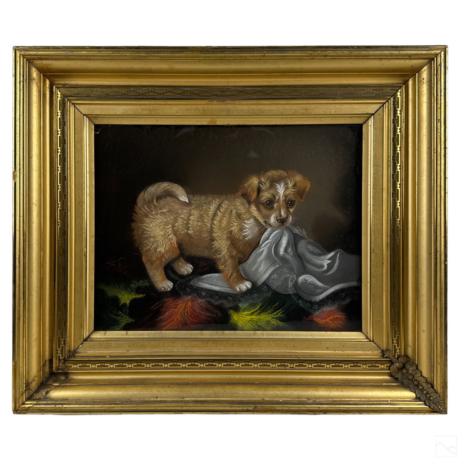 Louis Bradley 1889-1979 Puppy Portrait Painting (1 of 5)