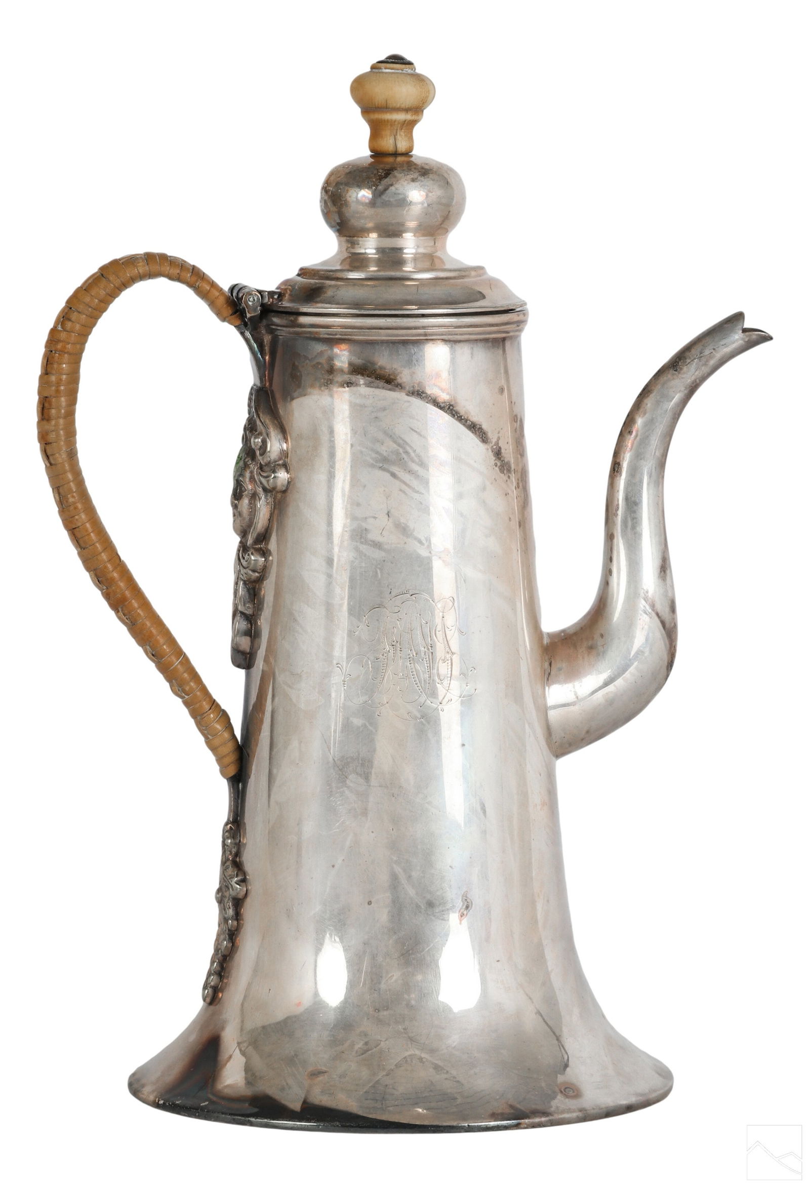 Henry H Plante 19C English Victorian Chocolate Pot (1 of 6)