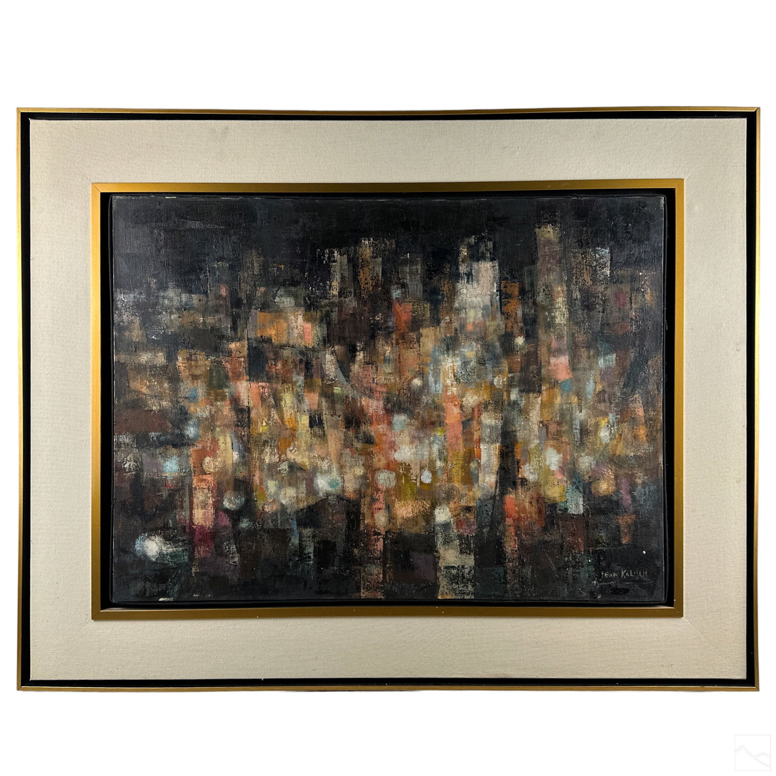 Jean Kalisch 19121995 Cubist Cityscape Painting Auction
