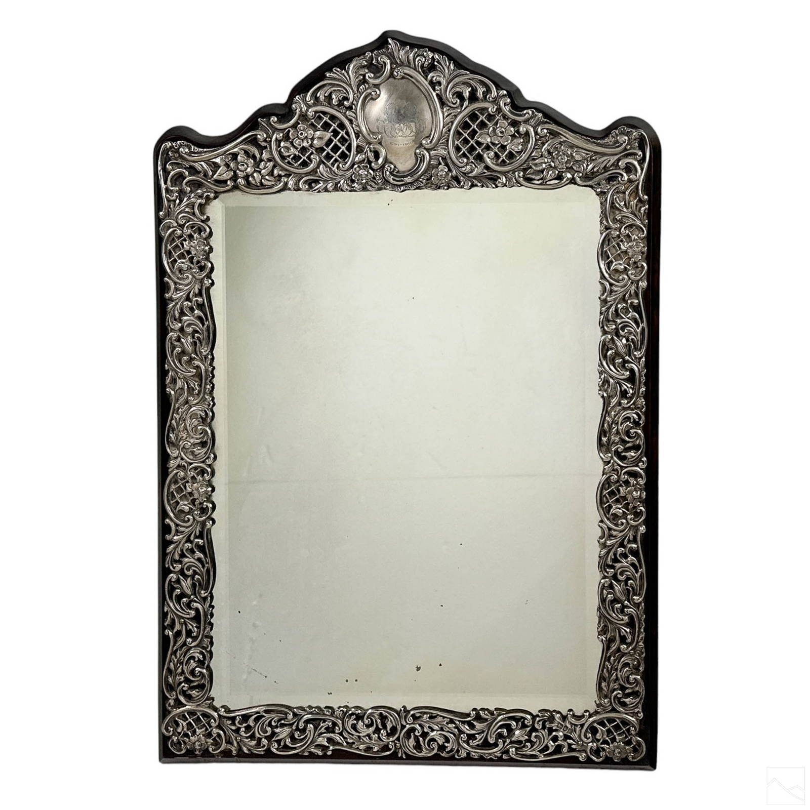 English Antique Sterling Silver Easel Back Mirror Auction