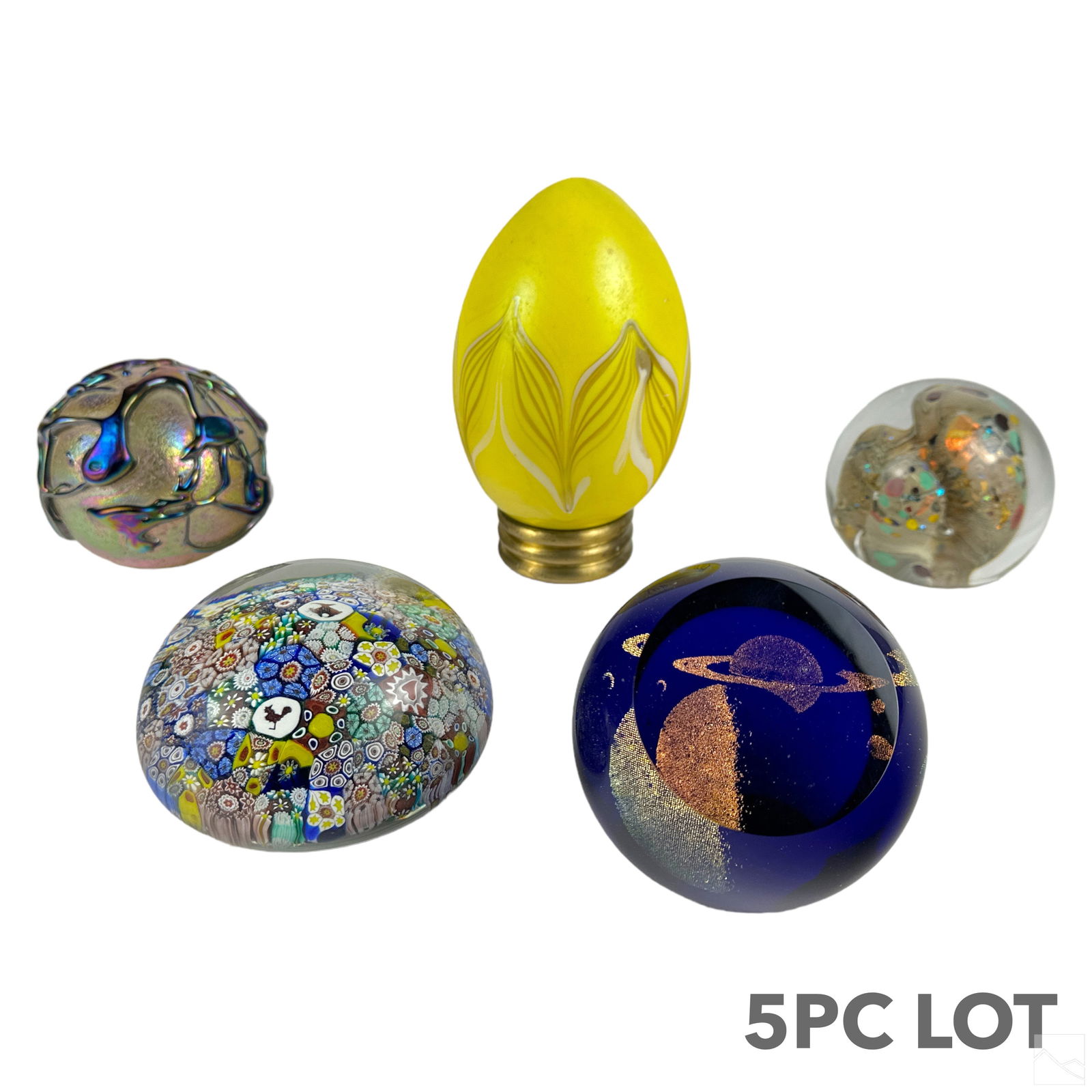 Modern Studio Art Glass Karg GES Paperweights LOT (1 of 7)