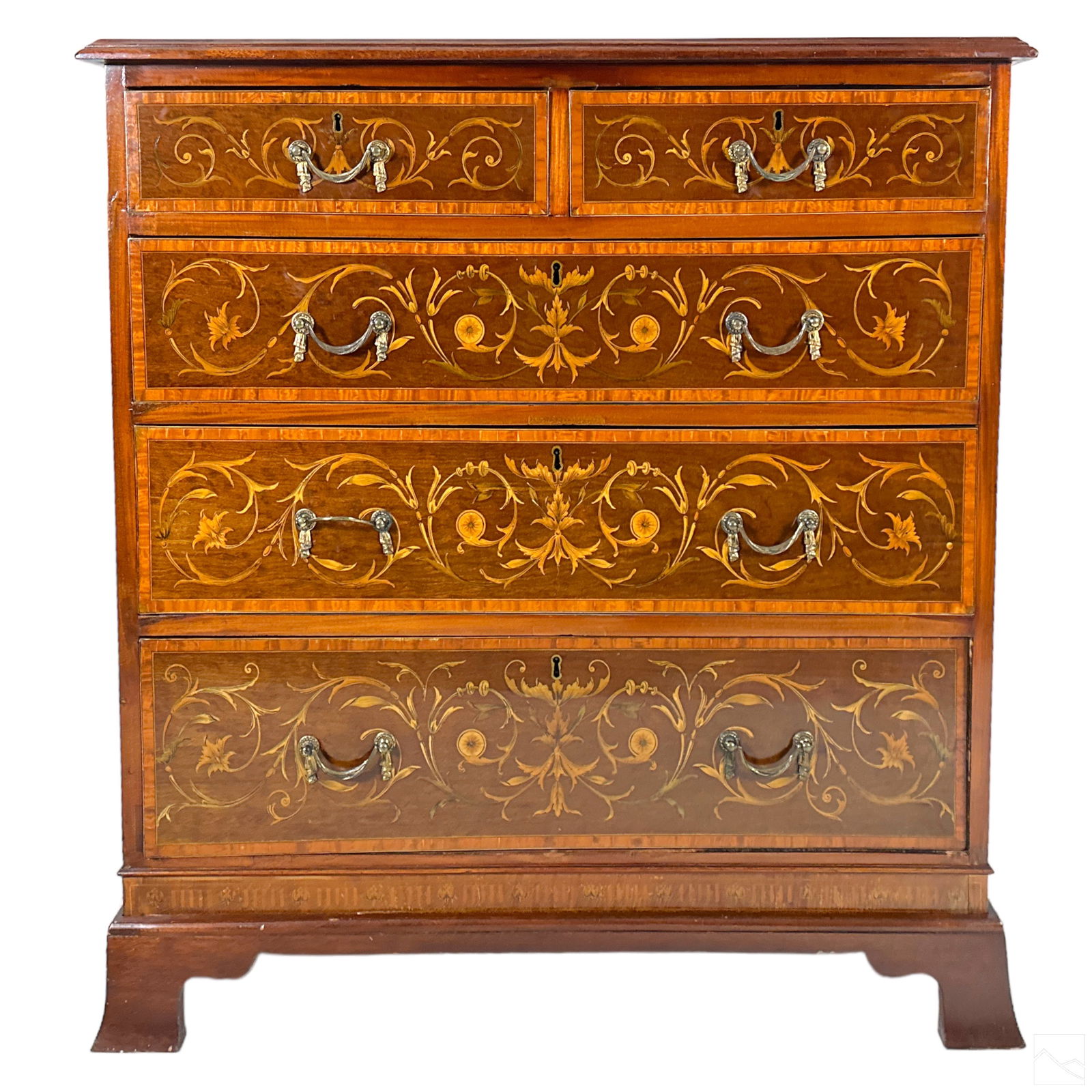 Arts and Crafts Antique Tallboy Chest of Drawers (1 of 7)