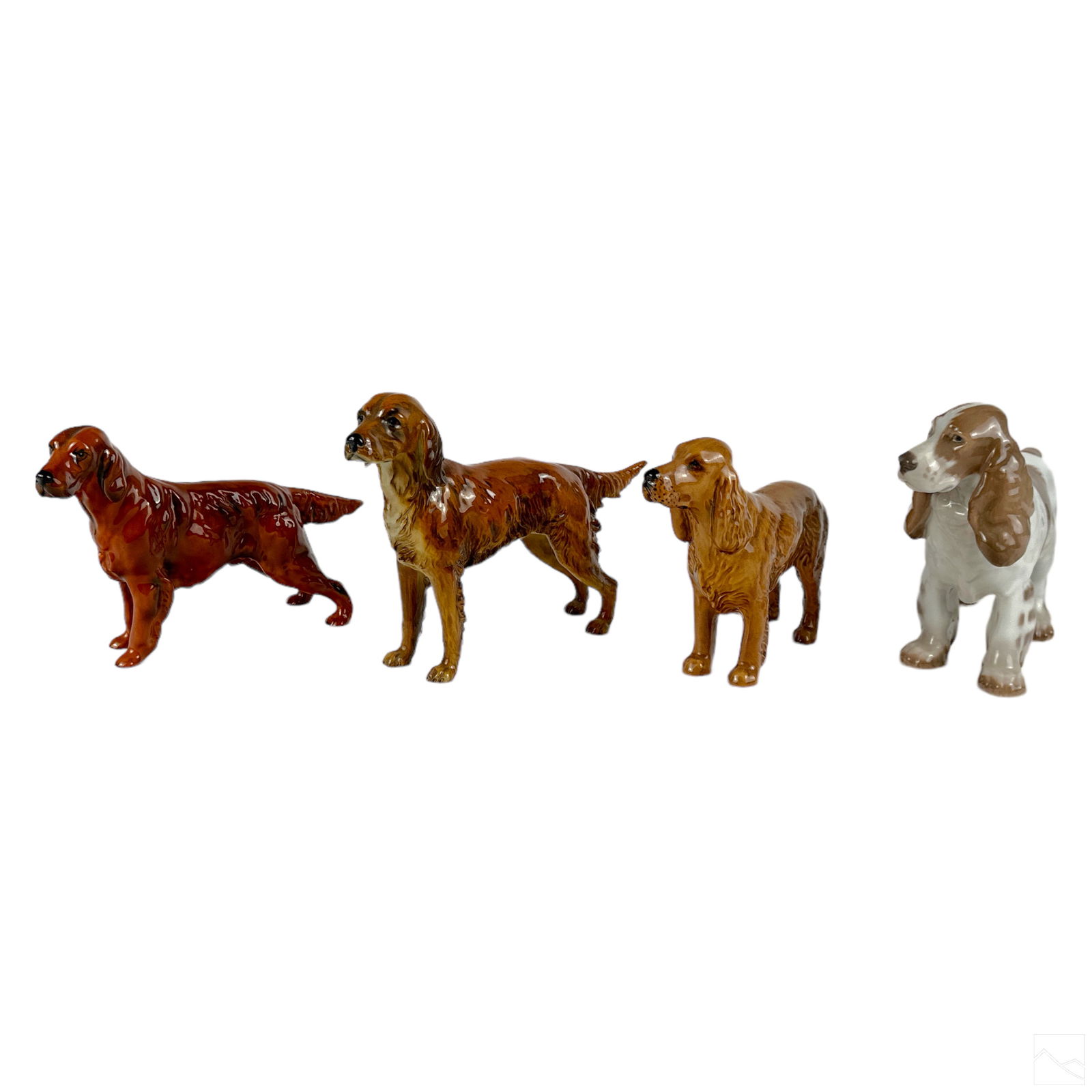 European Porcelain Dogs Animal Figurines 4pc. LOT (1 of 7)