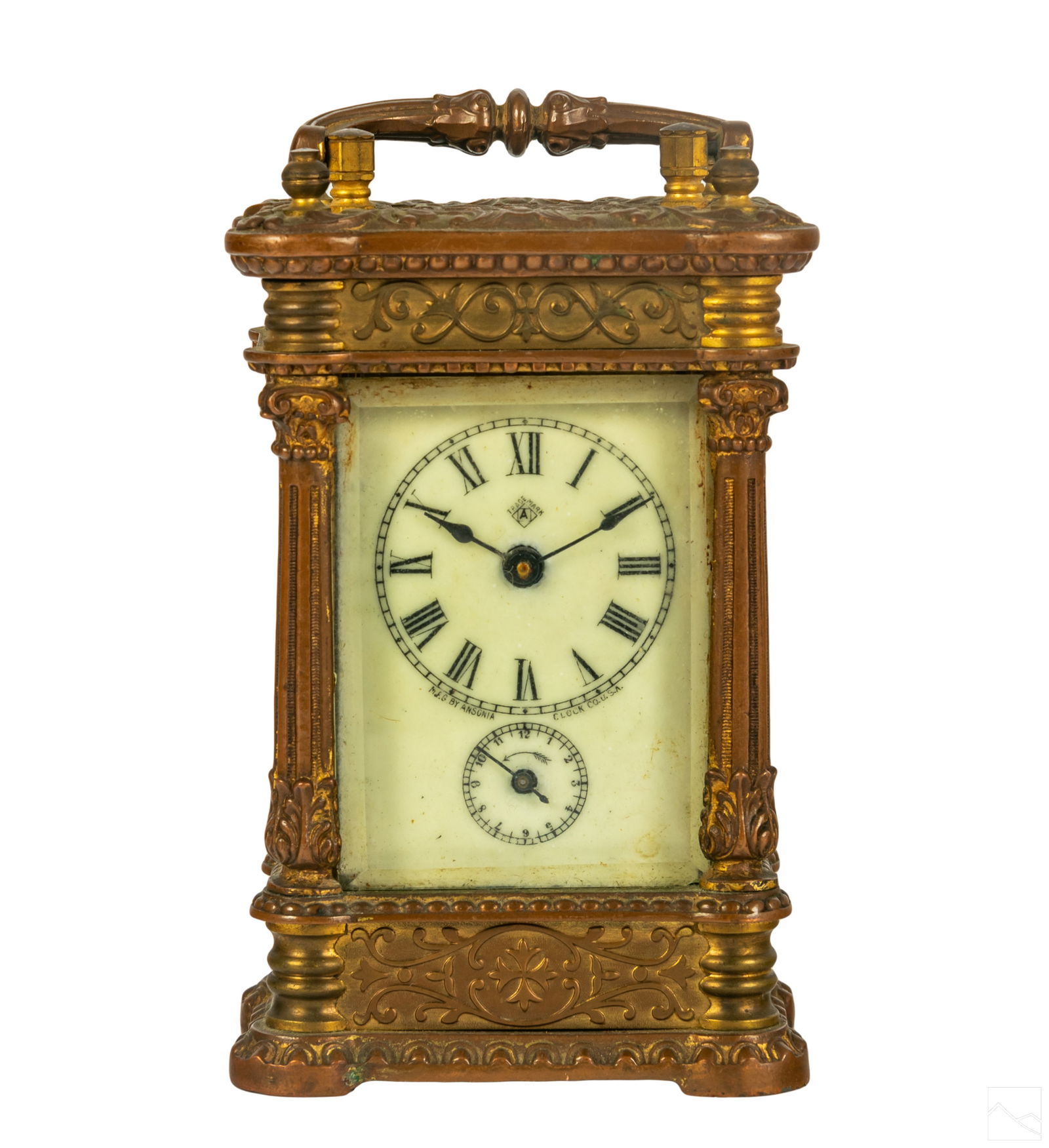 Ansonia French 19C Antique Carriage Clock and Case (1 of 9)