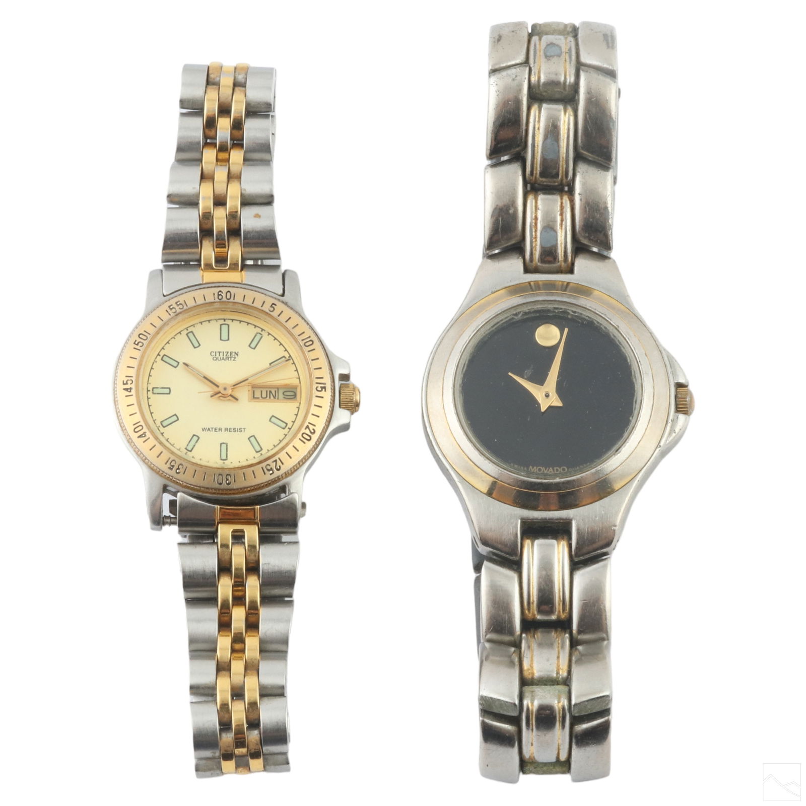 Citizen & Movado Ladies Wristwatches 2pc Watch LOT (1 of 8)
