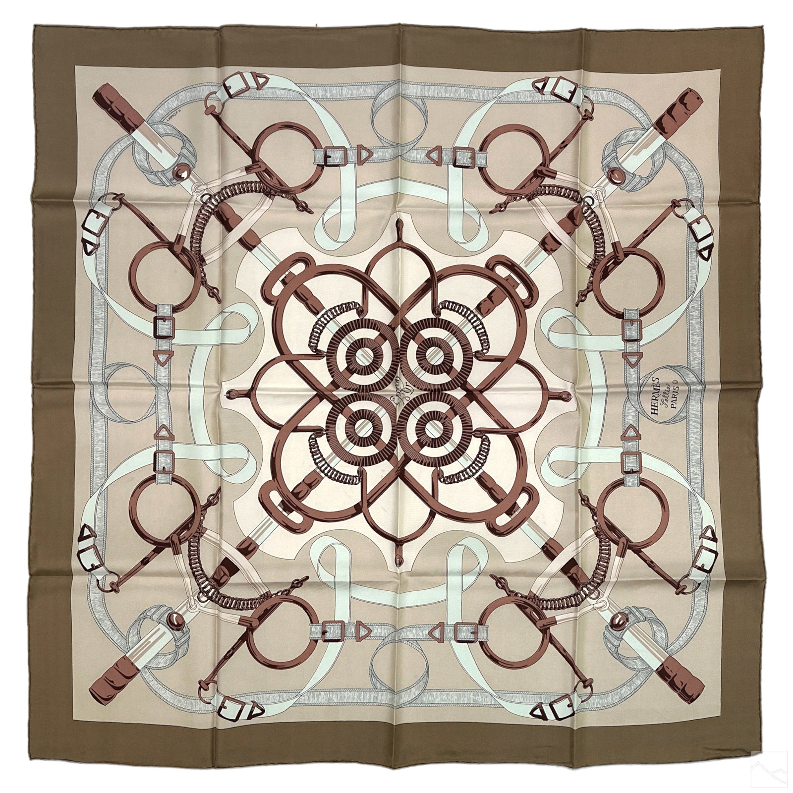 Hermes Henri d'Origny Eperon d'Or Designer Scarf (1 of 8)
