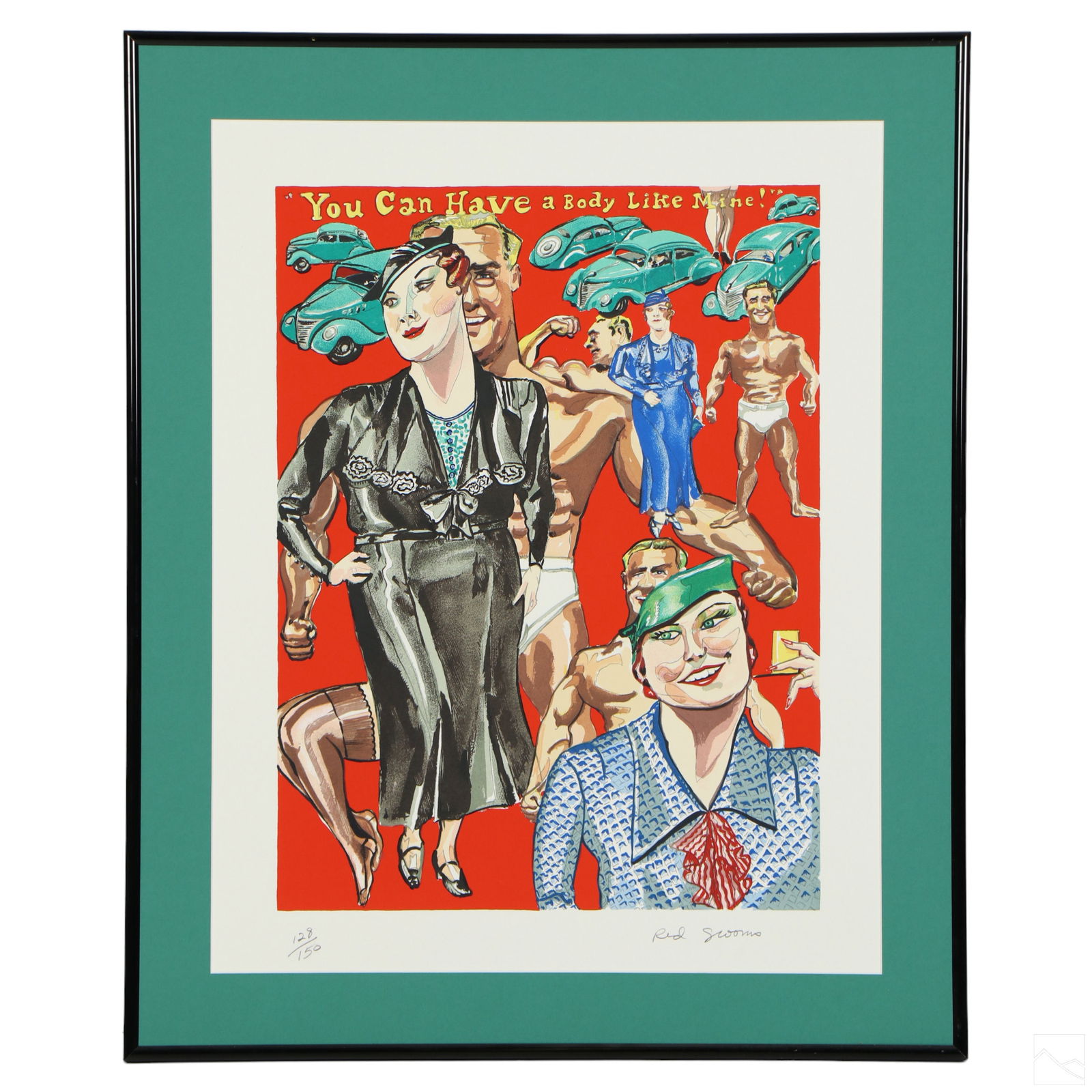 Red Grooms b.1937 Pop Art Silkscreen Print SIGNED (1 of 5)