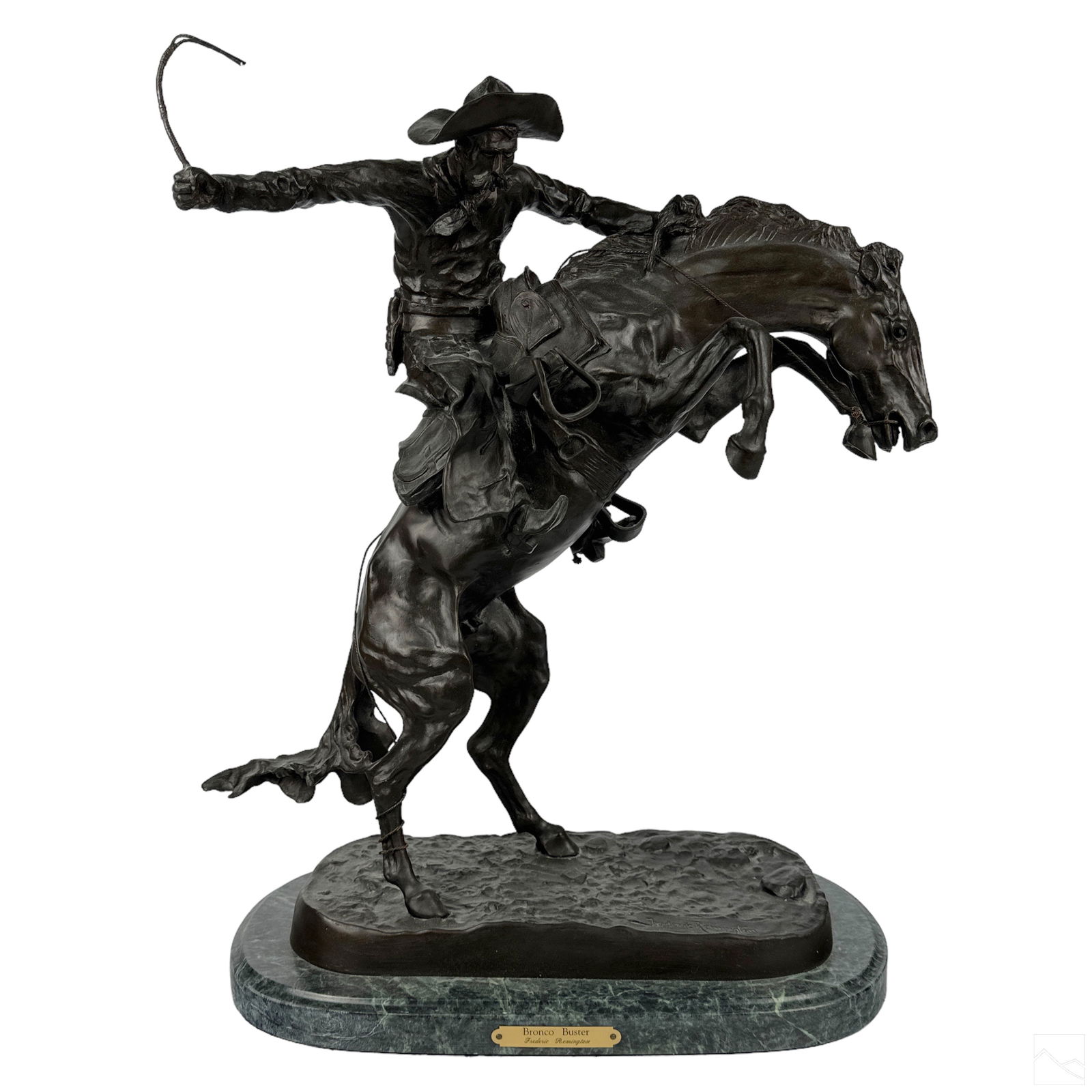 Bronze Bronco Buster Sculpture after F. Remington (1 of 7)