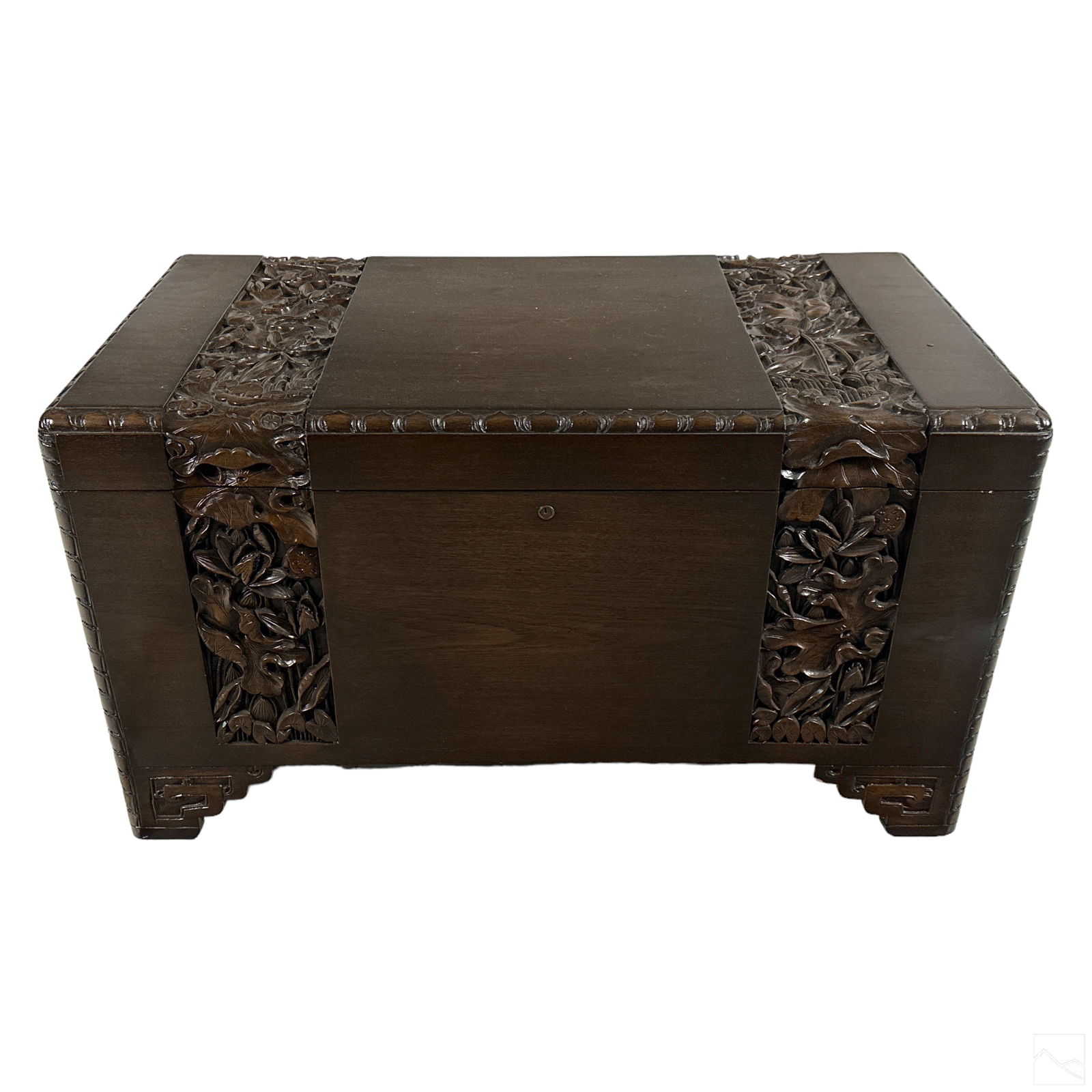 Chinese Export Vintage Camphor Wood Travel Trunk (1 of 7)