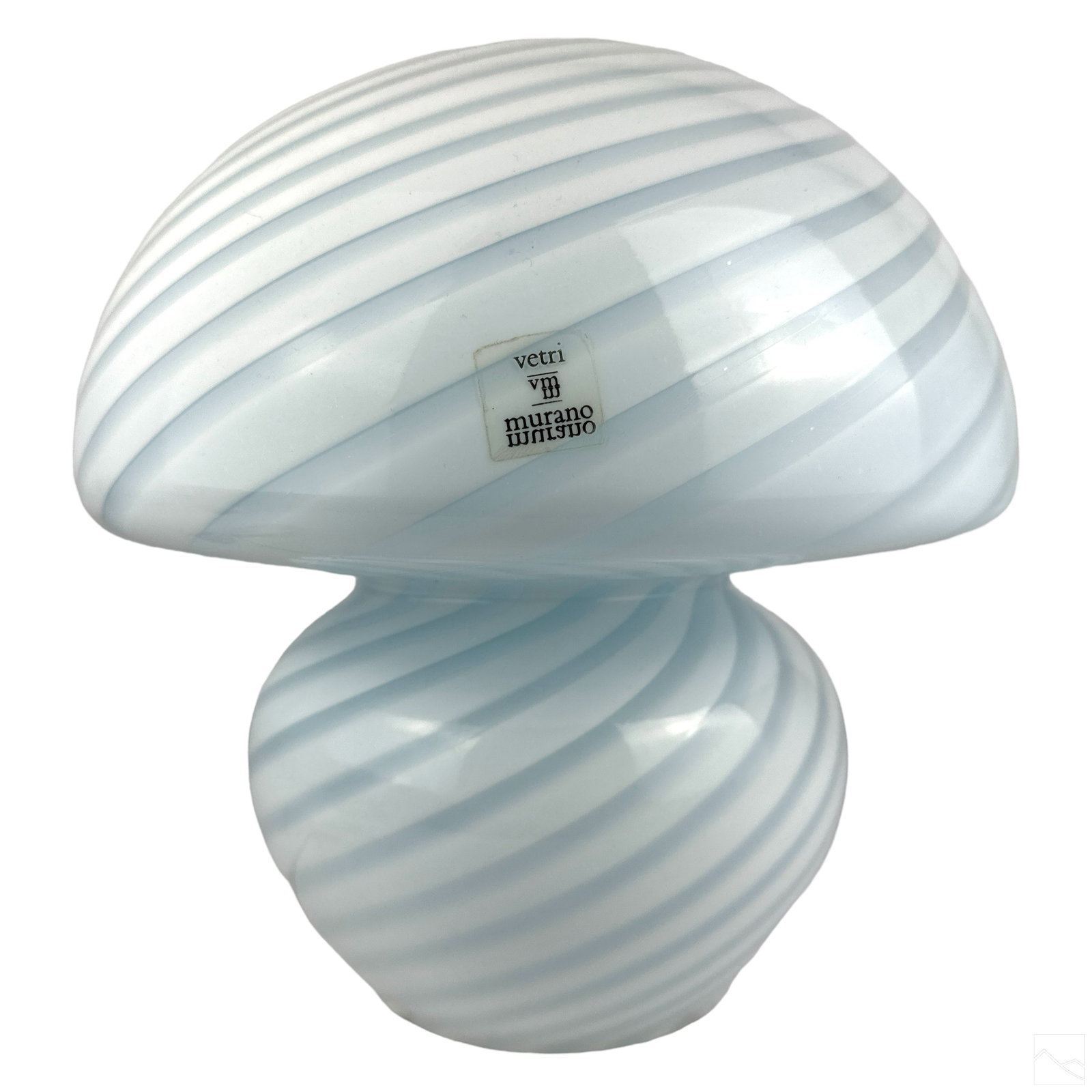 Murano Vetri Italian Art Glass Swirl Mushroom Lamp (1 of 6)