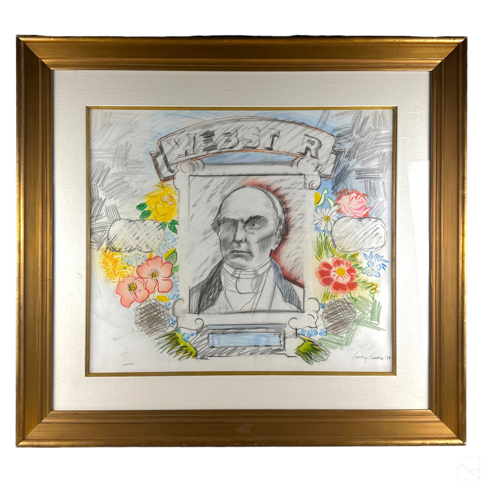 Larry Rivers 1923-2002 Pop Art Portrait Painting (1 of 8)