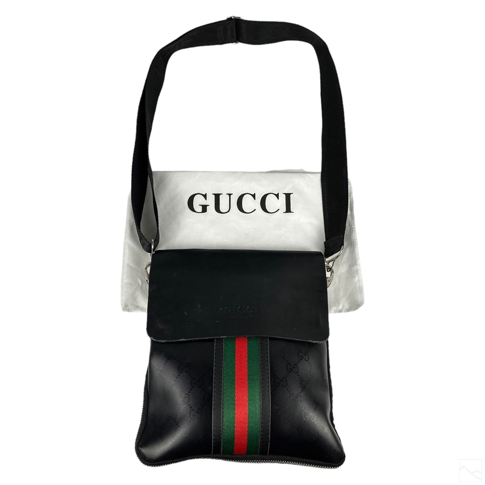 Gucci Italian Designer Leather Crossbody Purse Bag (1 of 5)