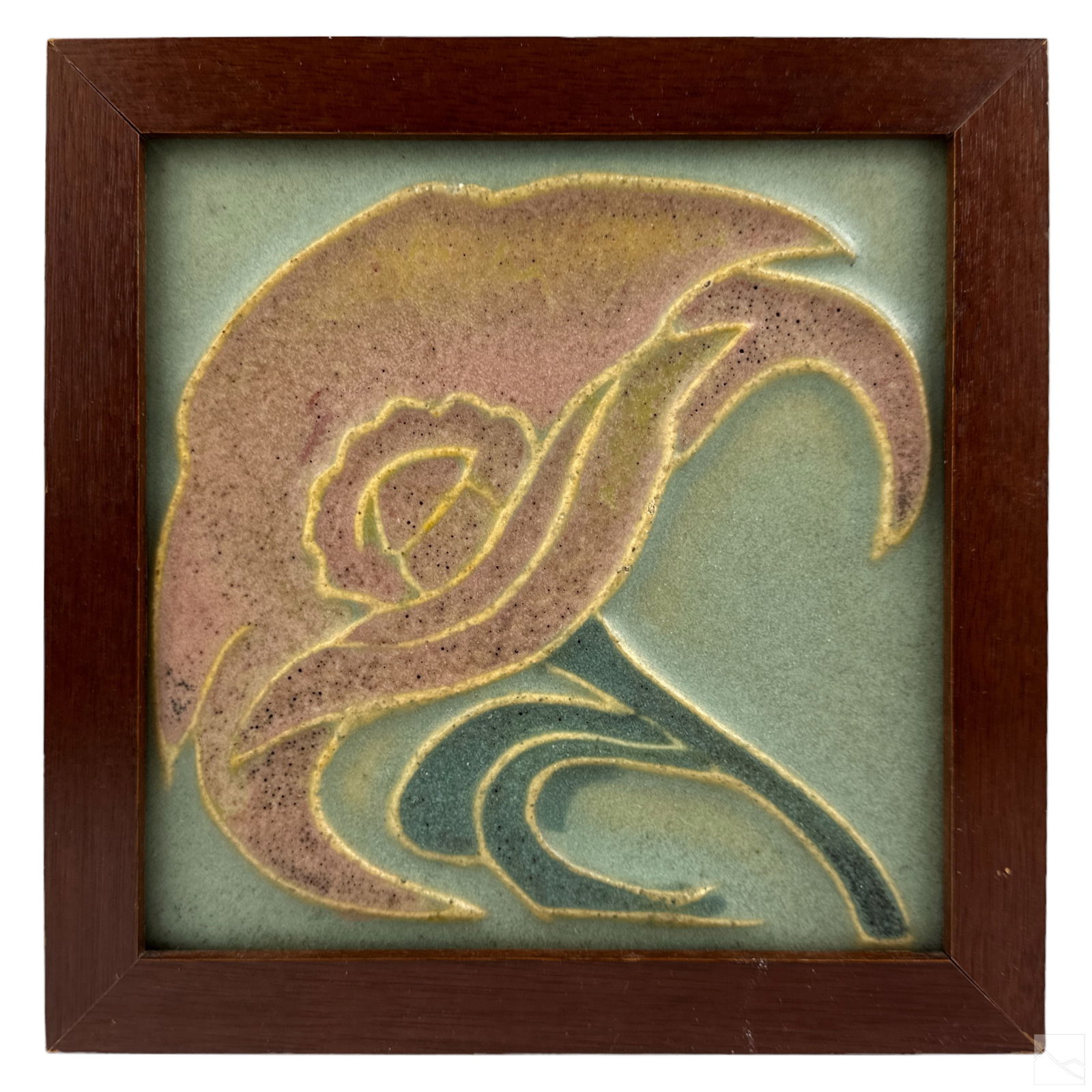 Rookwood Pottery Faience Art & Crafts Floral Tile (1 of 4)