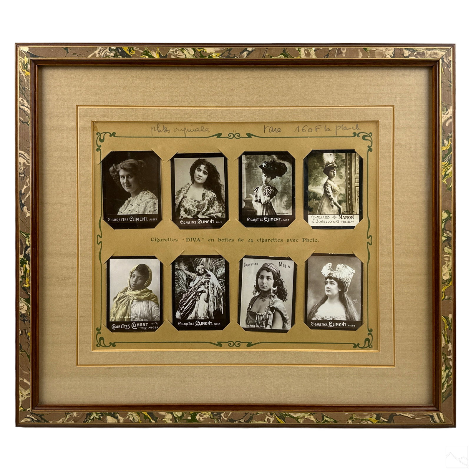 French Antique Cigarette Card Photographs Display (1 of 3)