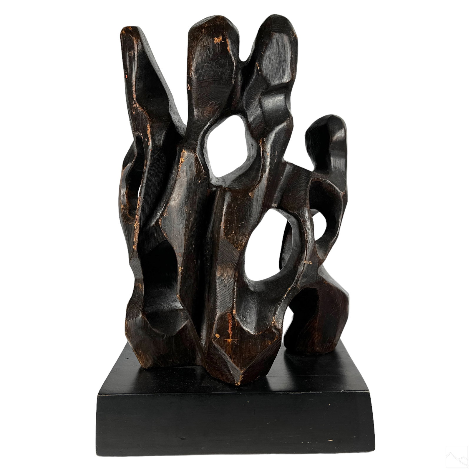 Pierre Heyvaert 1934-1974 Abstract Wood Sculpture (1 of 6)