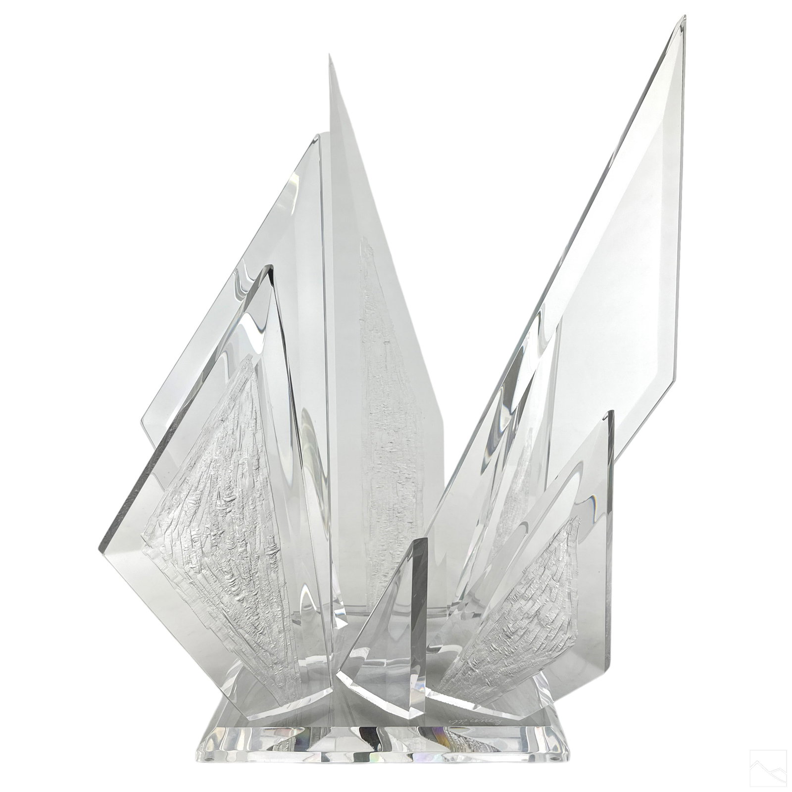 David Muniz Modernist Cracked Ice Art Sculpture (1 of 6)