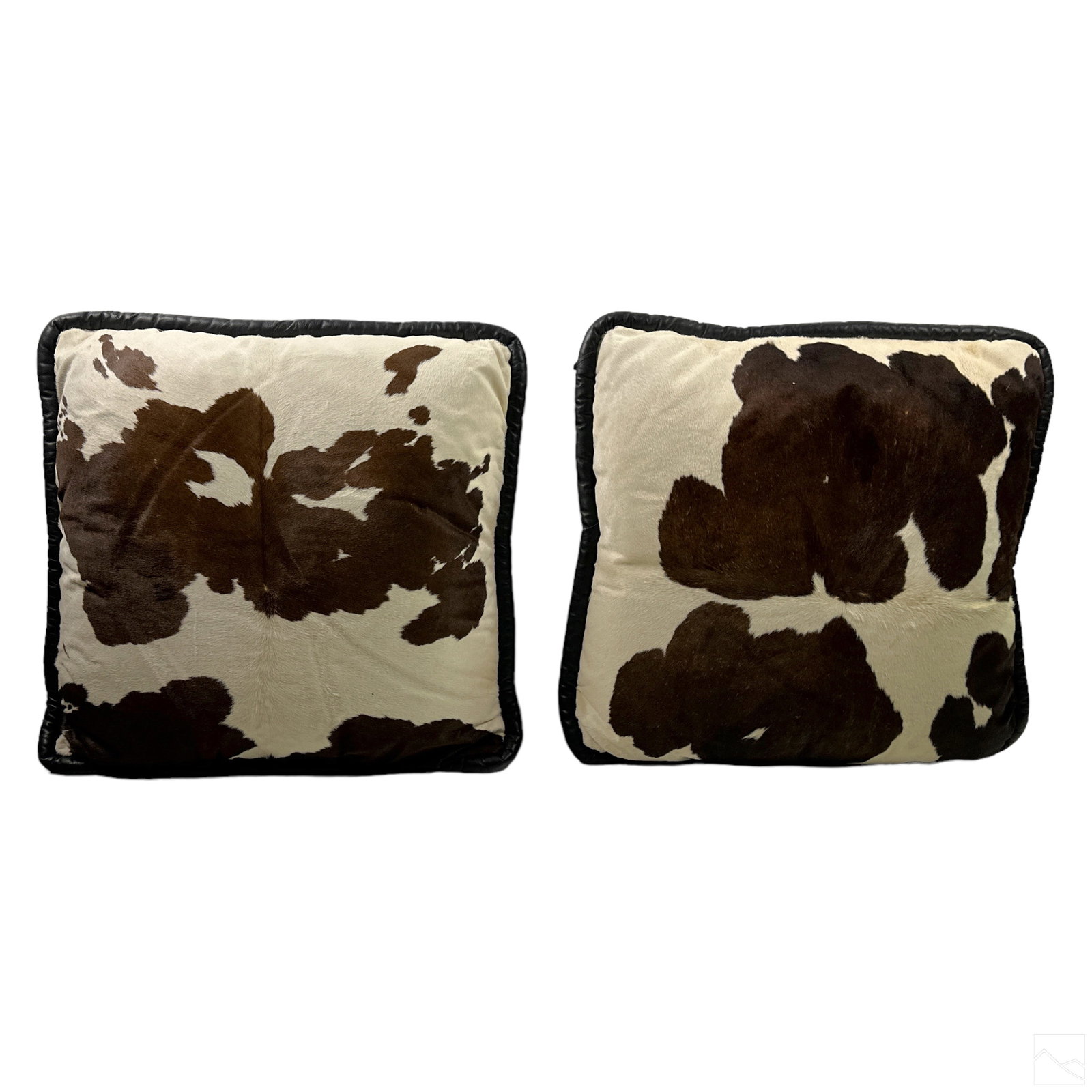 Designer Oversized Leather Cowhide Accent Pillows (1 of 4)