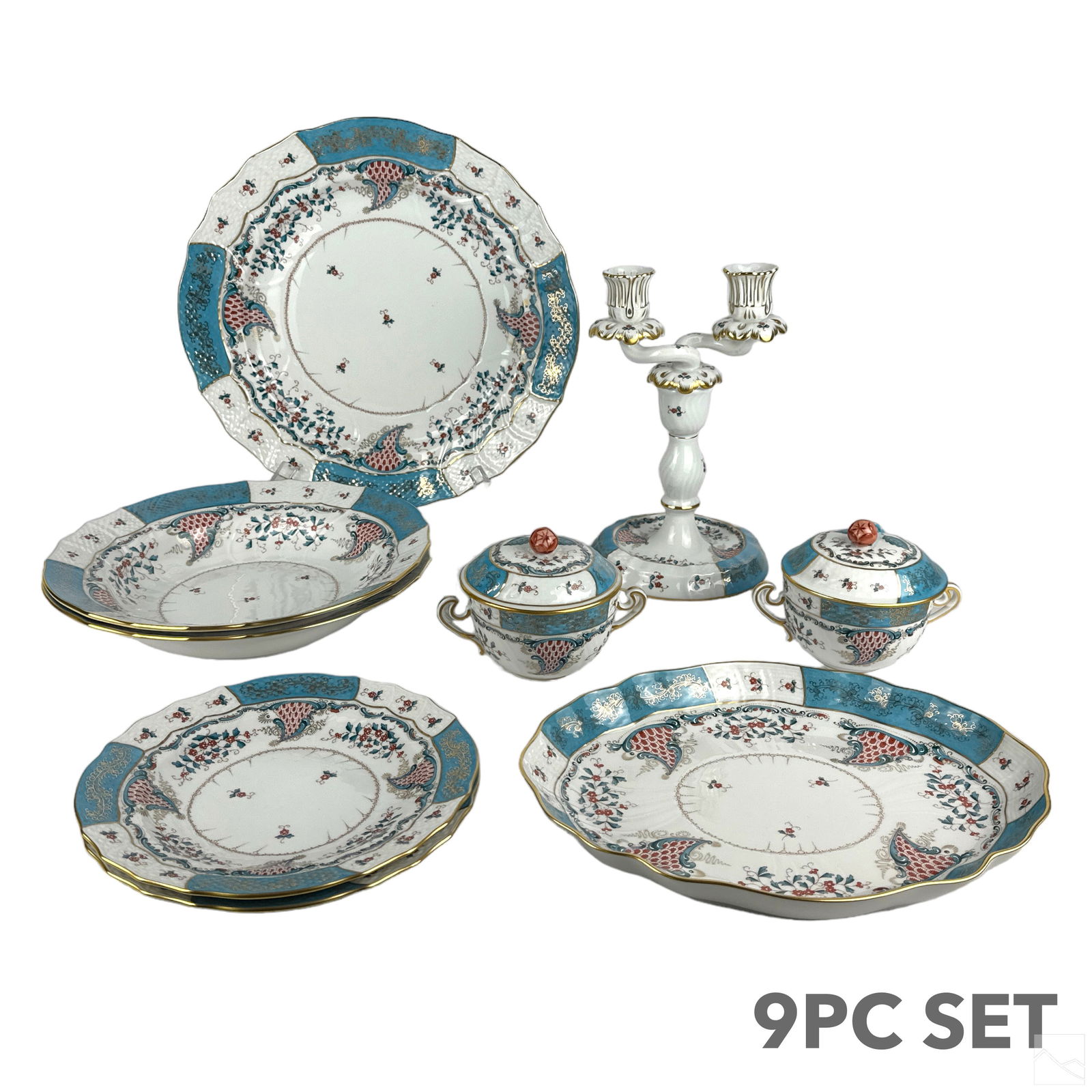 Herend Hungarian Porcelain Cornucopia China 9p LOT (1 of 6)