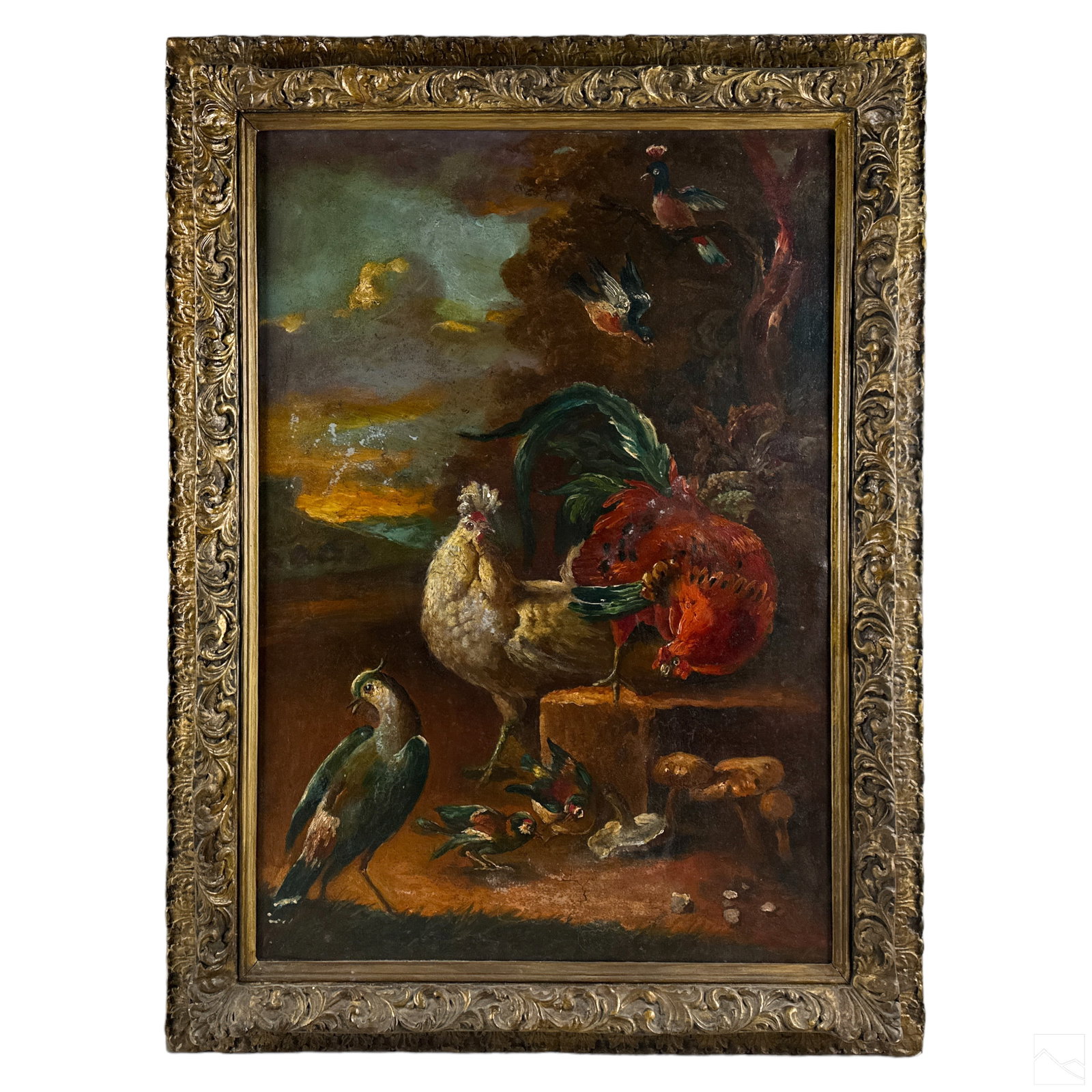 Tonalist 19C. Antique Farm Life Landscape Painting (1 of 4)