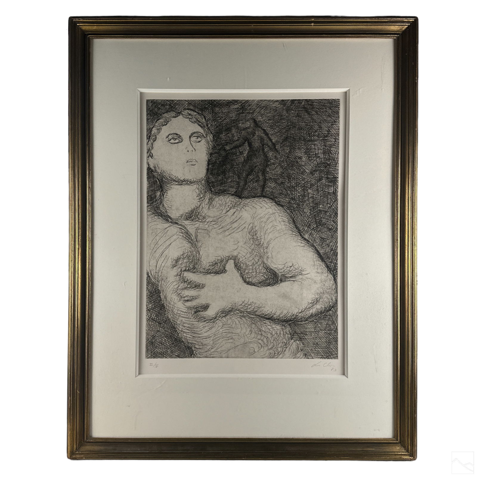 Sandro Chia b.1946 Abstract Figural Etching SIGNED (1 of 7)