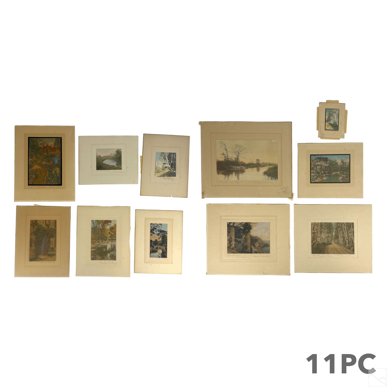 Wallace Nutting 1861-1941 Landscapes 11pc. SIGNED (1 of 13)