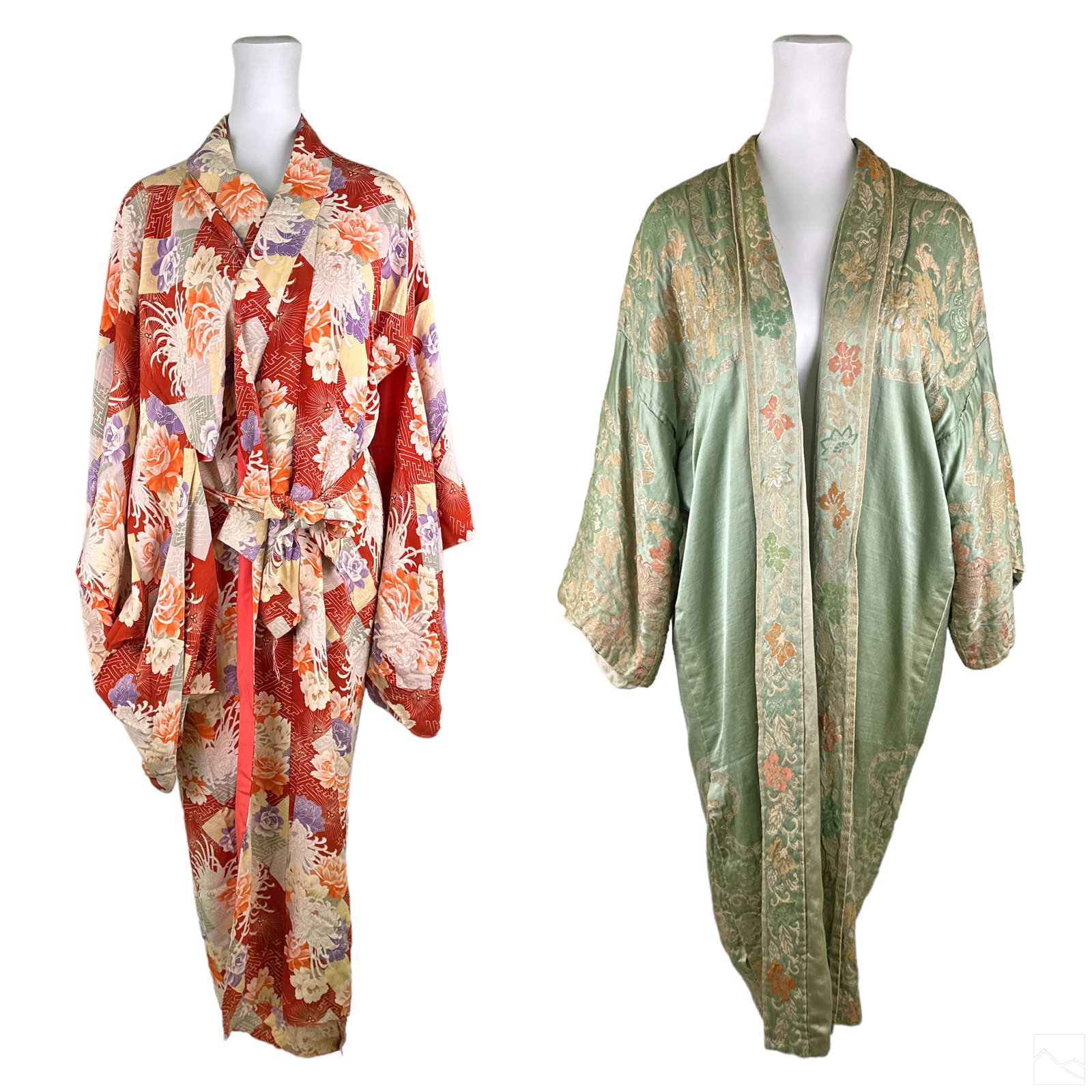 Japanese Vintage Silk and Embroidered Kimonos LOT (1 of 8)