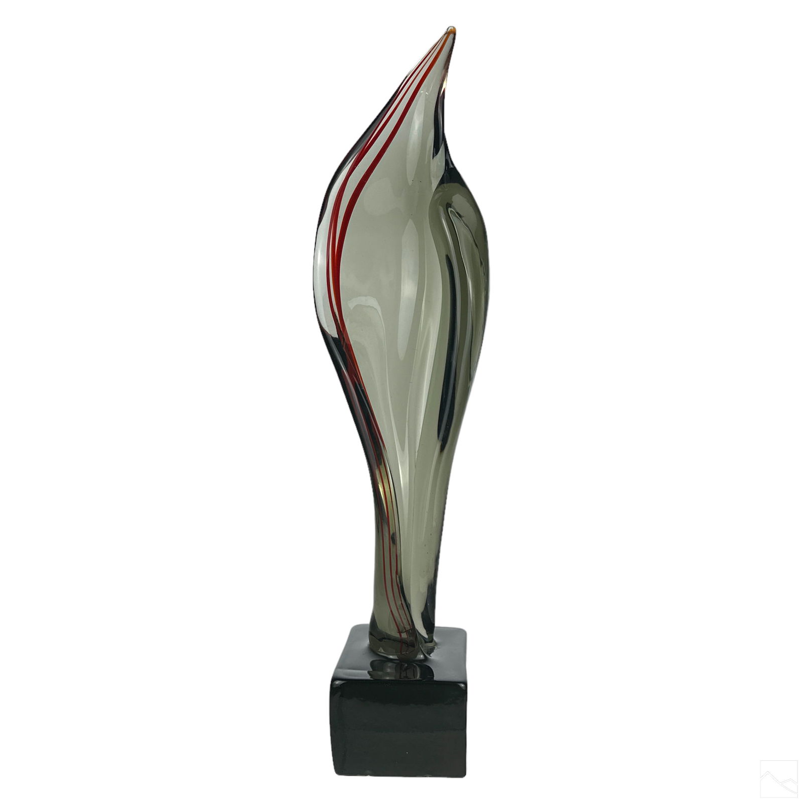 Luciano Gaspari Salviati Art Glass Flame Sculpture Auction