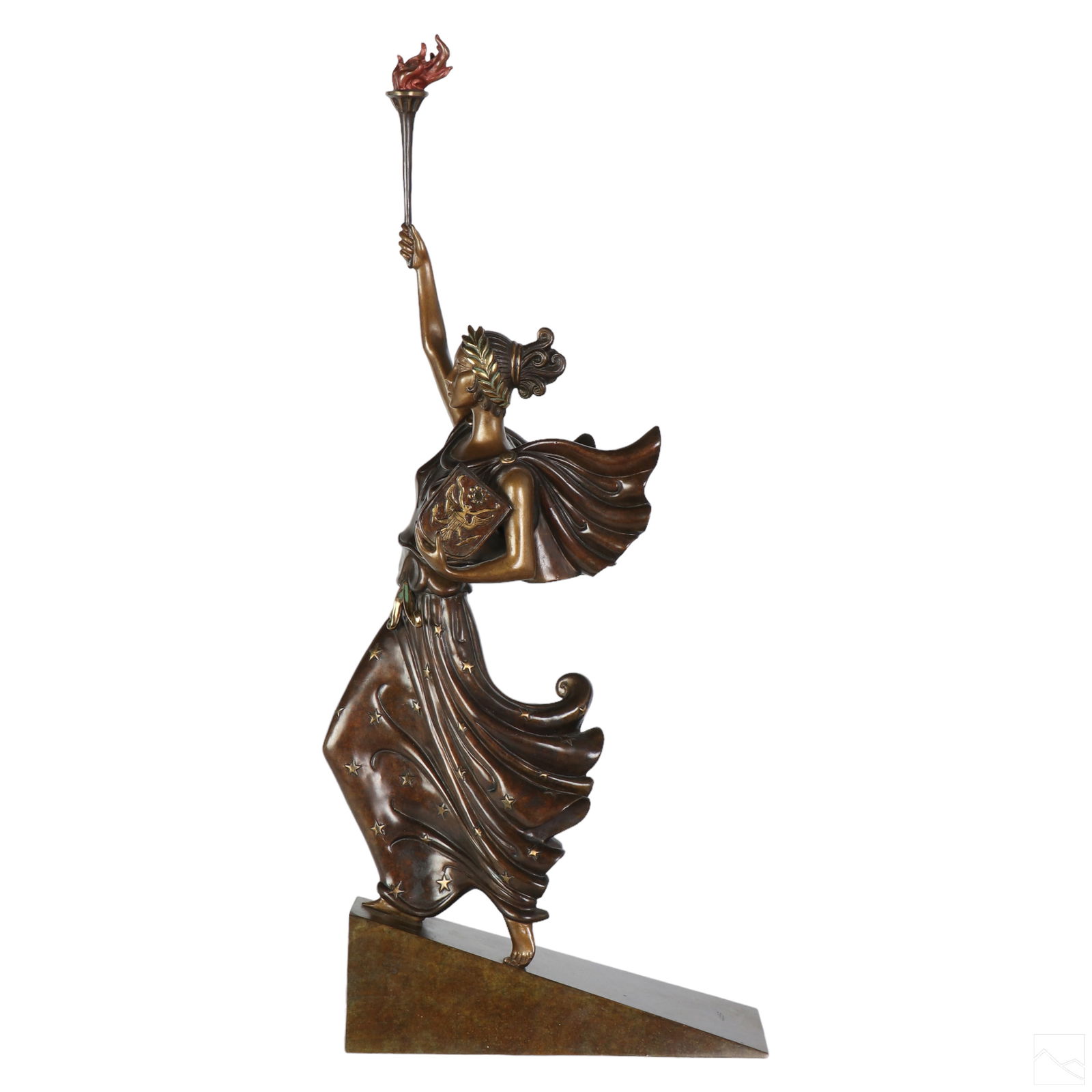 Erte 1892-1990 Liberty LE Bronze Sculpture SIGNED (1 of 9)
