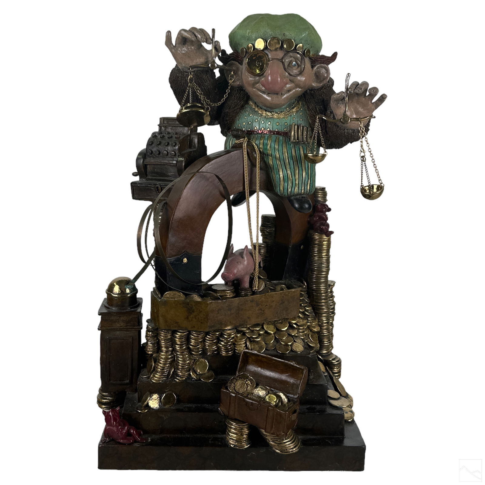 Charles Bragg 1931-2017 Bronze LE Figure Sculpture (1 of 6)