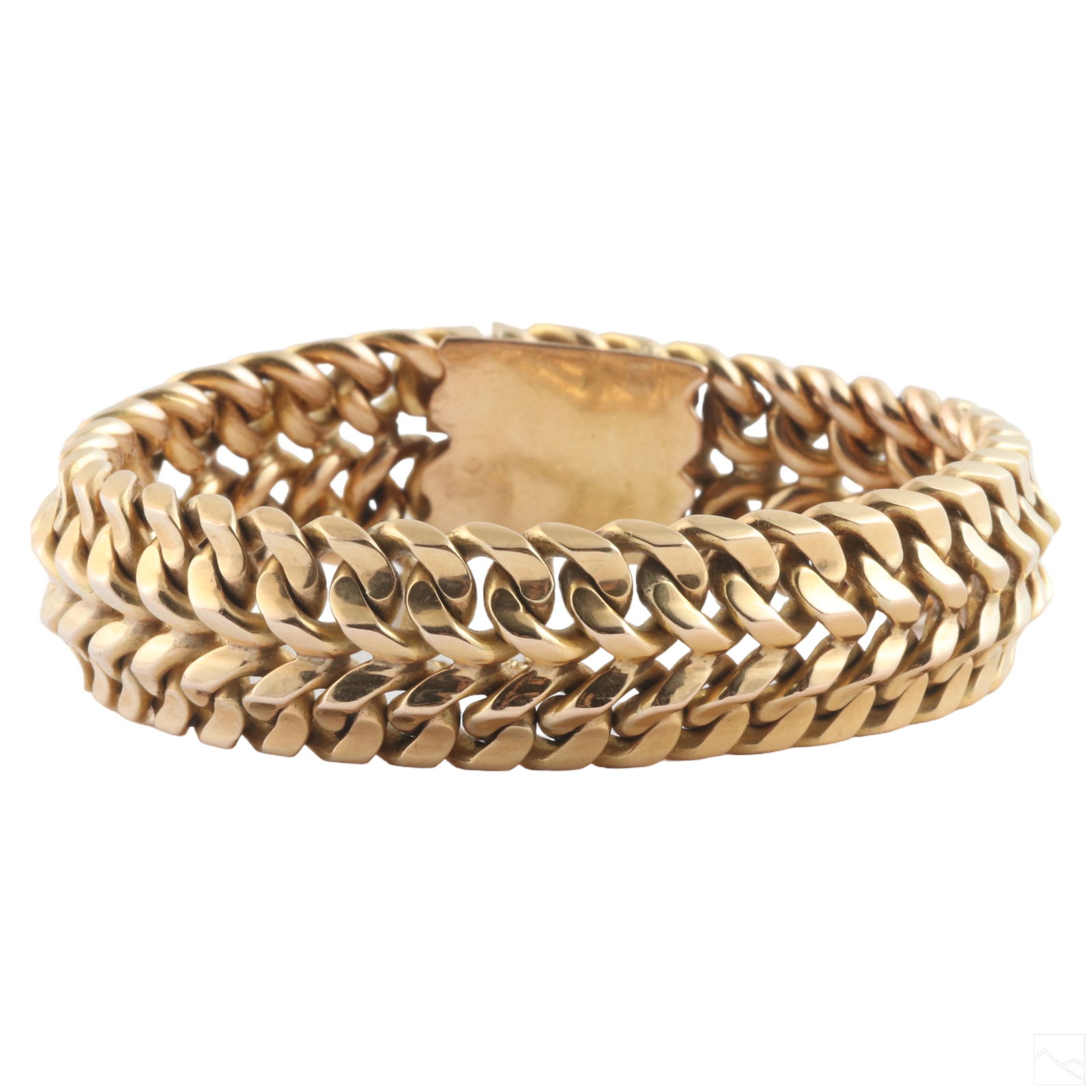 18K Gold Modified Designer Cuban Link Bracelet 99g (1 of 8)