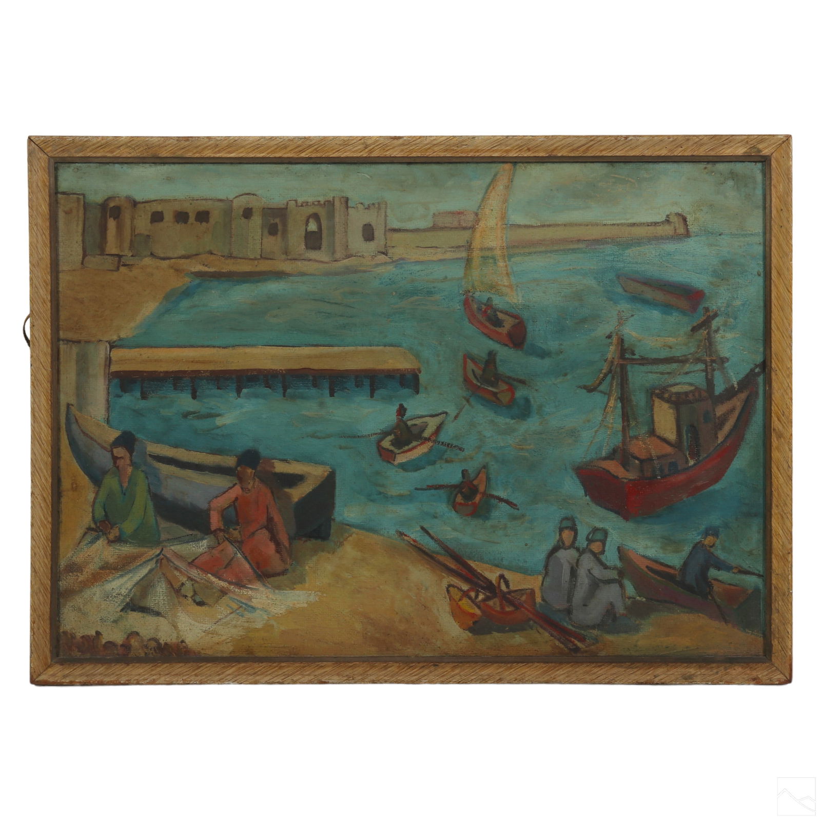 Marguerite Nakhla 1908-1977 Landscape Oil Painting (1 of 5)