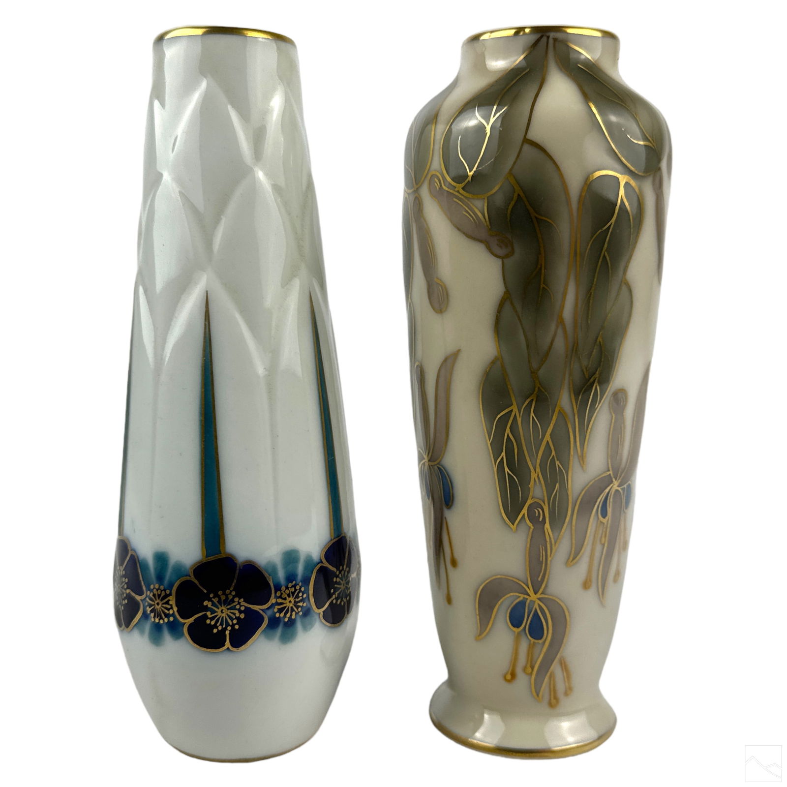 Limoges Lemovices Porcelain Art Nouveau Bud Vases (1 of 4)