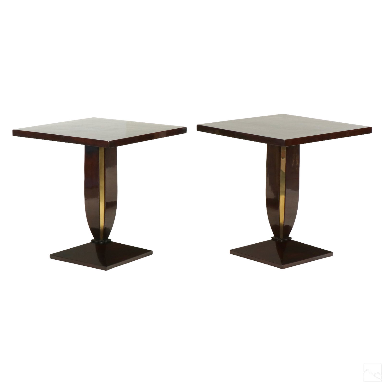 French Art Deco Style Pair Moderne Side End Tables (1 of 4)