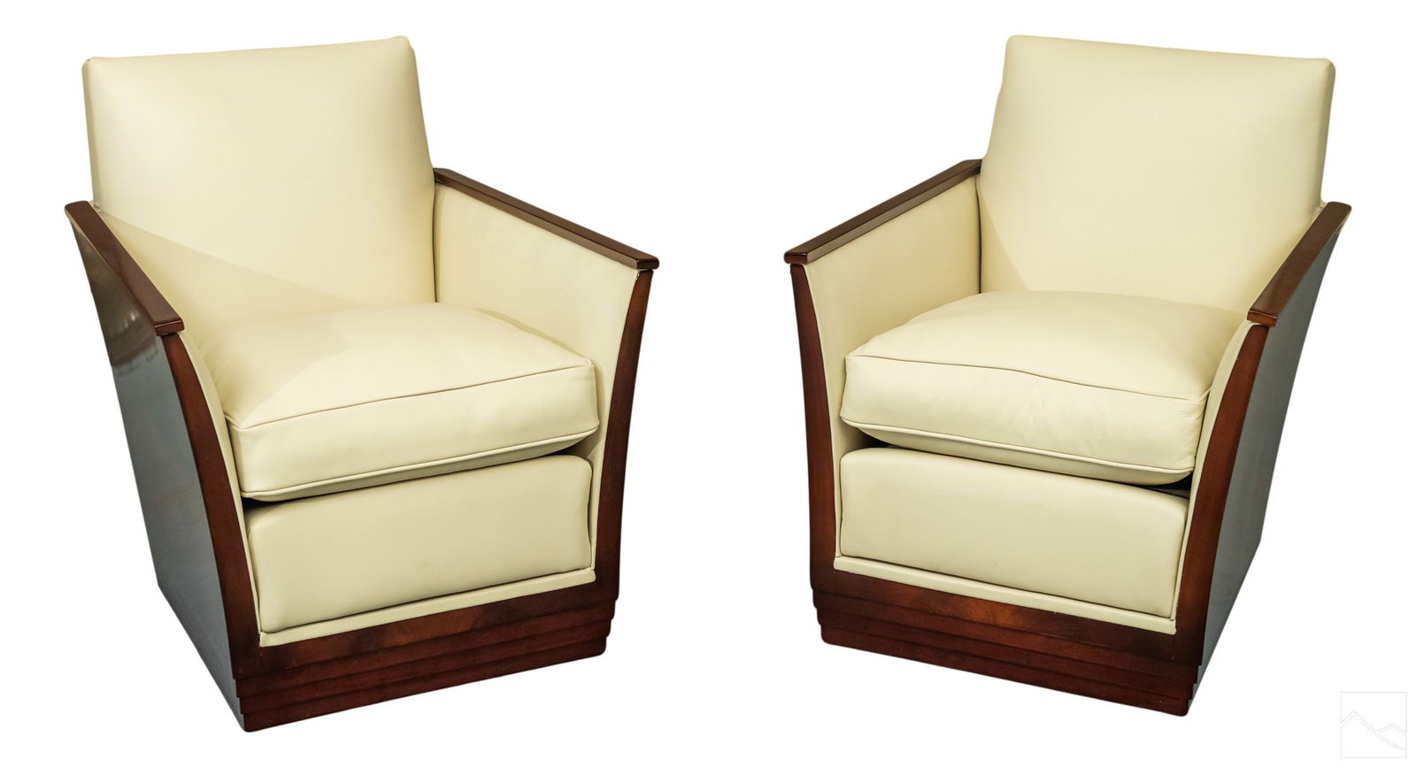 DIM by Joubert & Petit Art Deco Leather Armchairs (1 of 4)