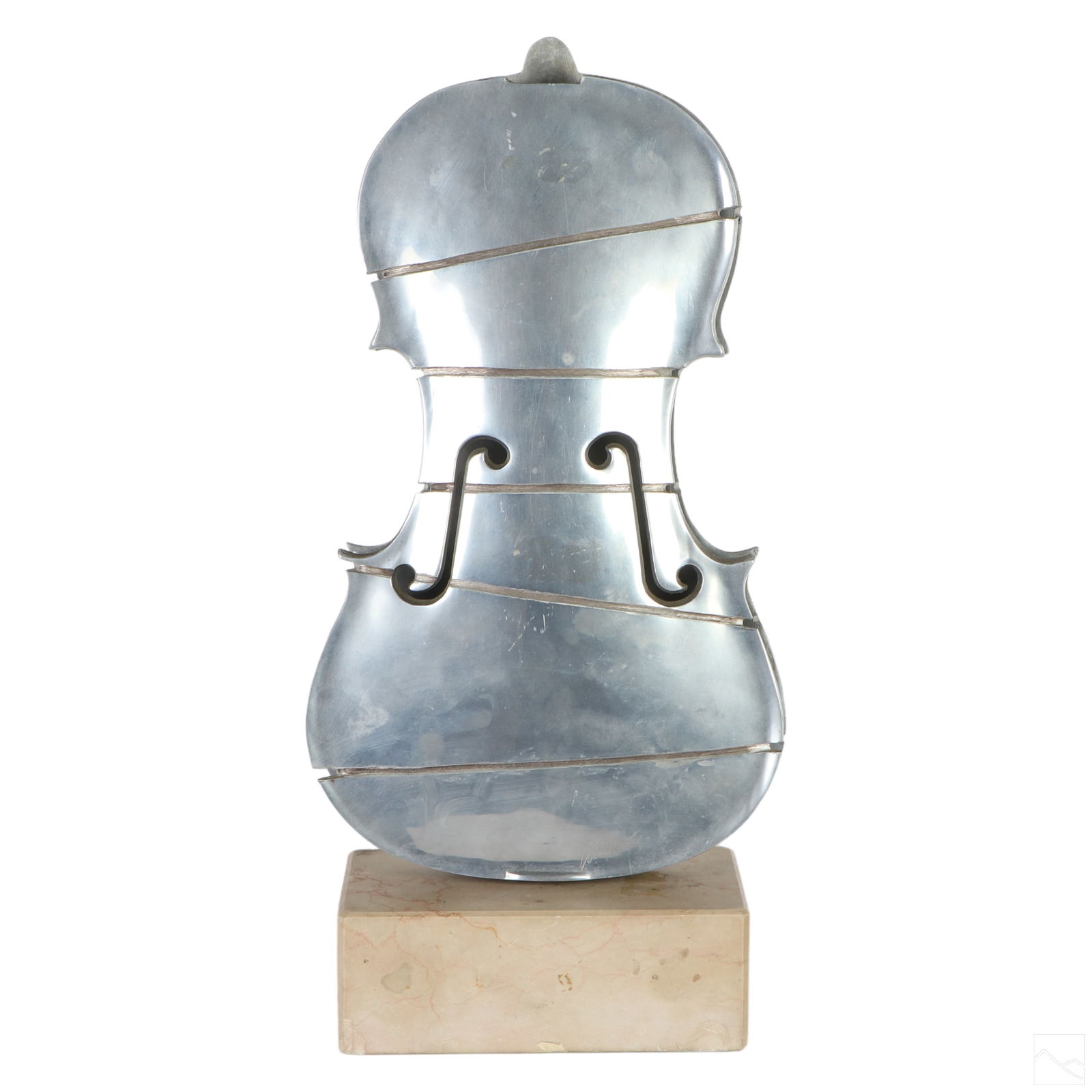 Arman 1928-2005 Abstract Aluminum Violin Sculpture (1 of 6)
