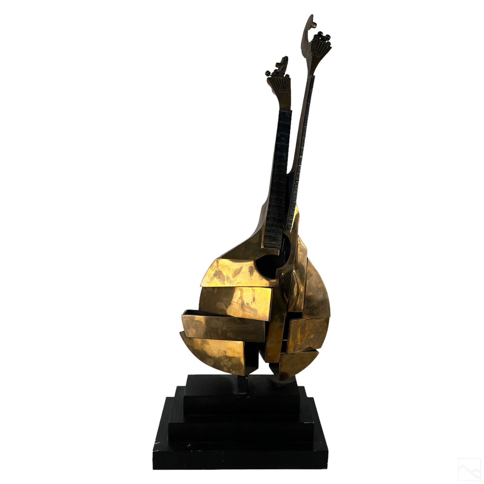 Arman 1928-2005 Modernist Bronze LE Lute Sculpture (1 of 8)