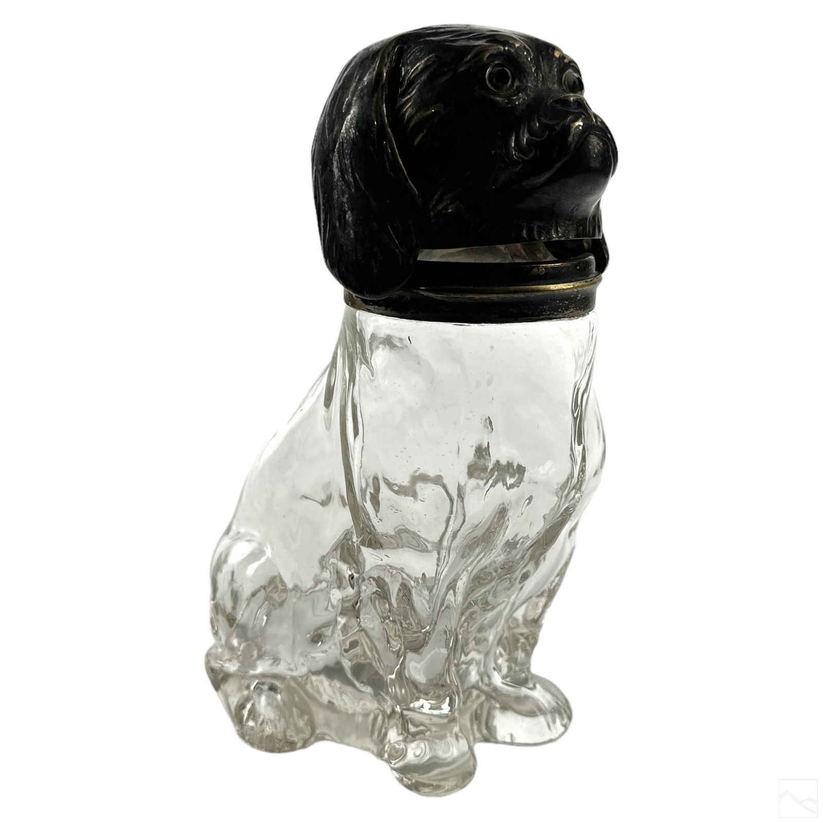 Austrian Antique Silver Plated Animal Dog Decanter (1 of 8)