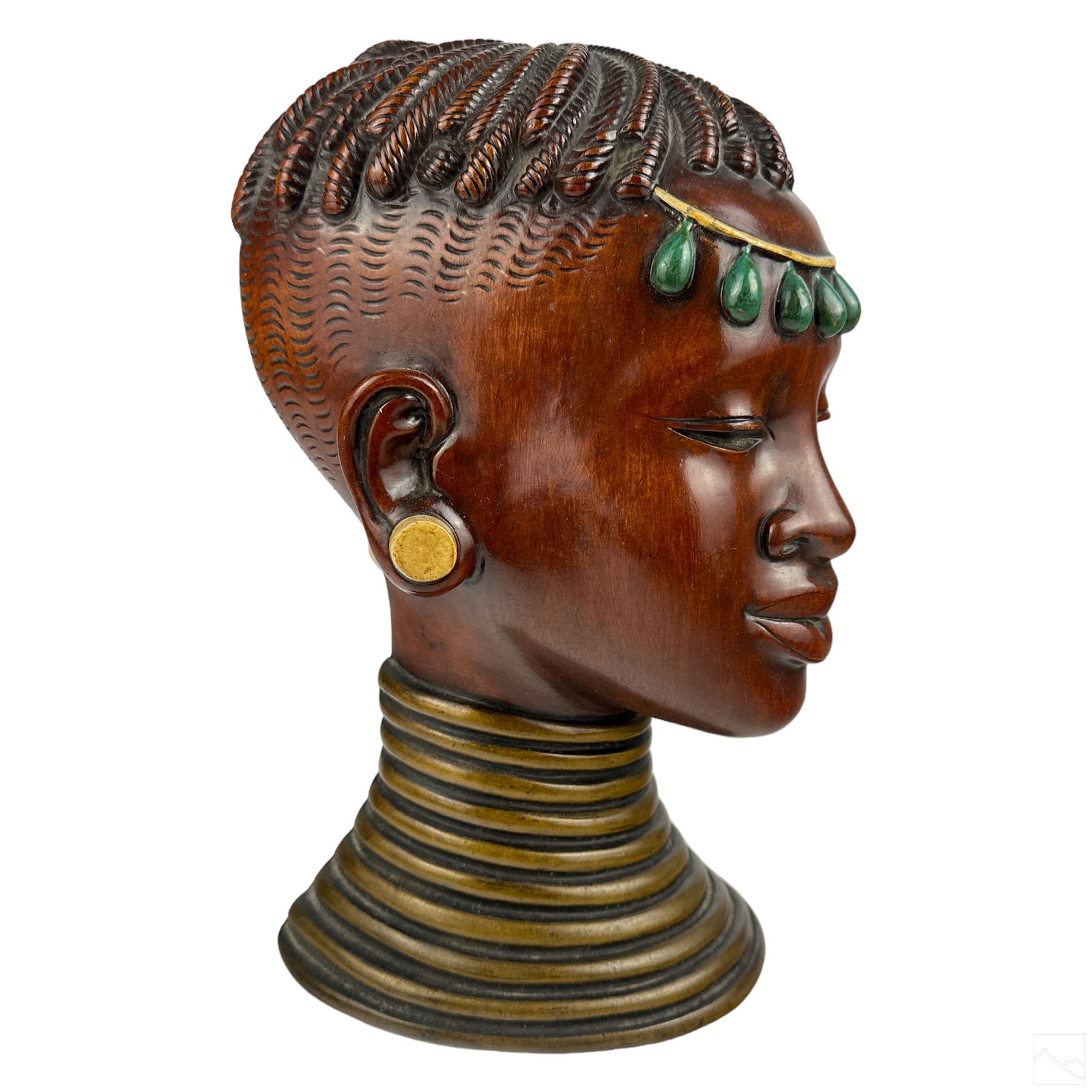 Achatit German Porcelain African Figural Sculpture (1 of 4)